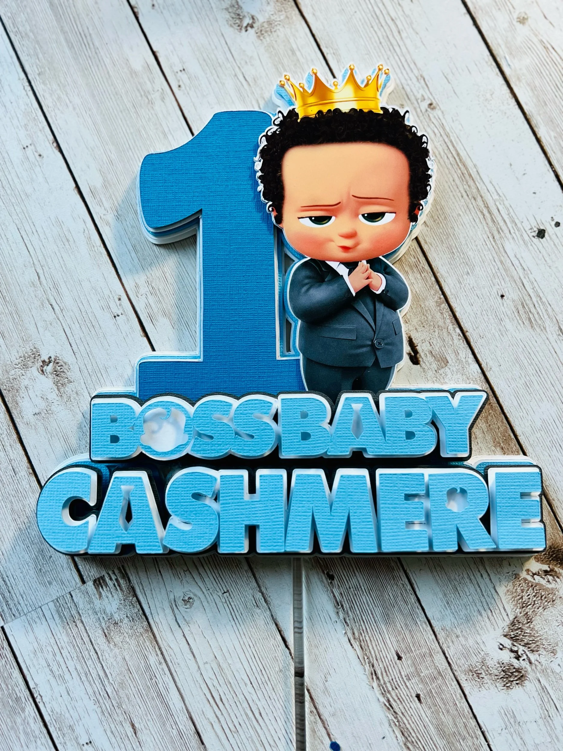 baby boss cake topper