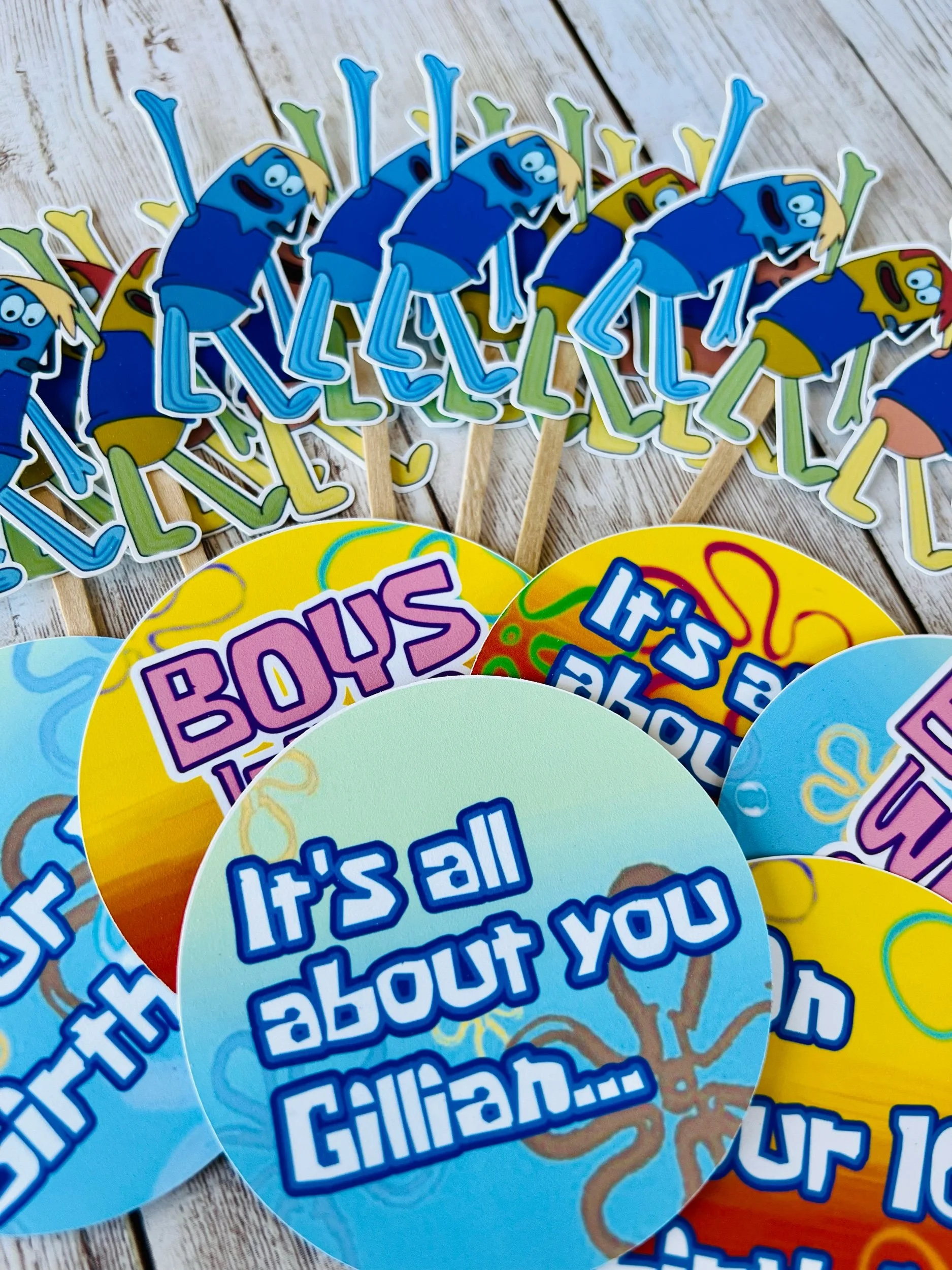 boys who cry cupcake toppers