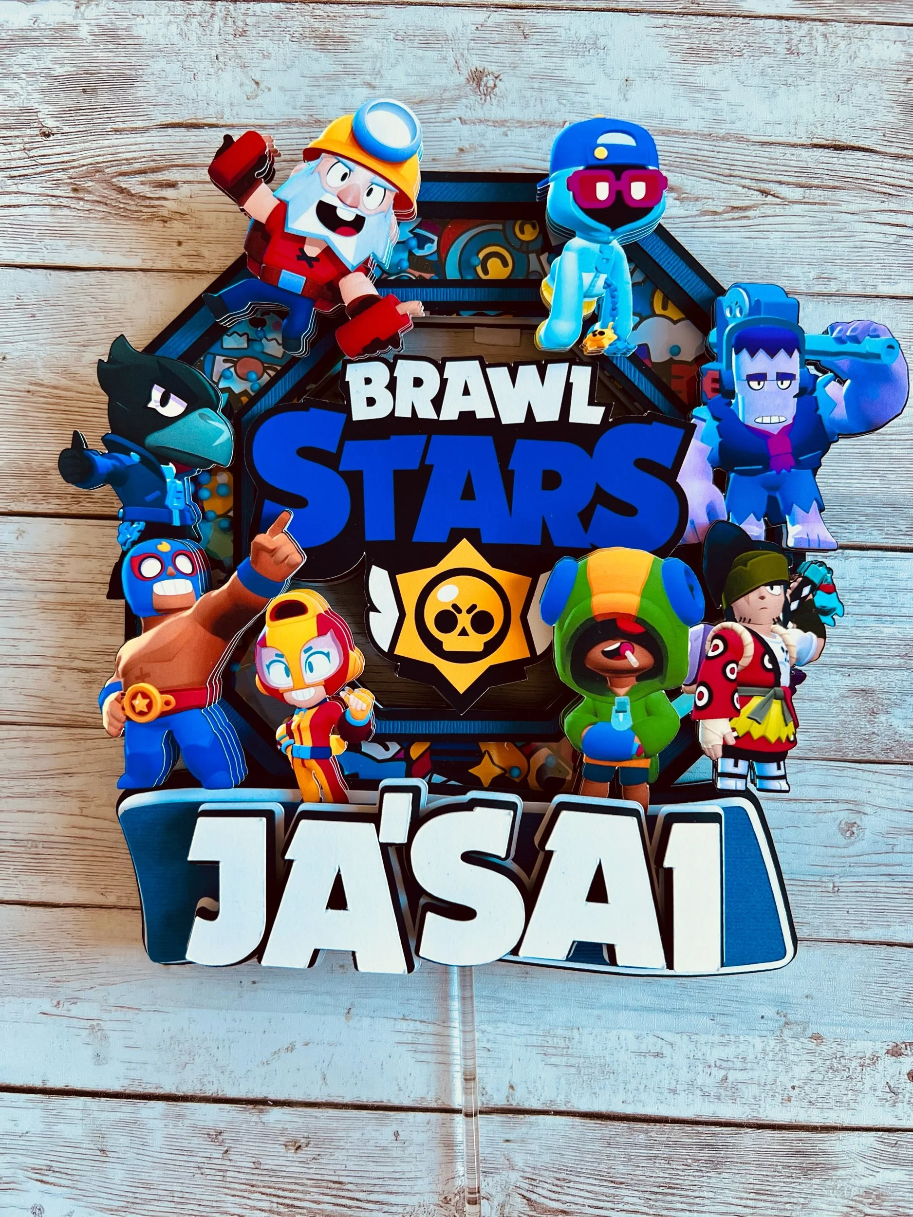 brawl stars shaker cake topper