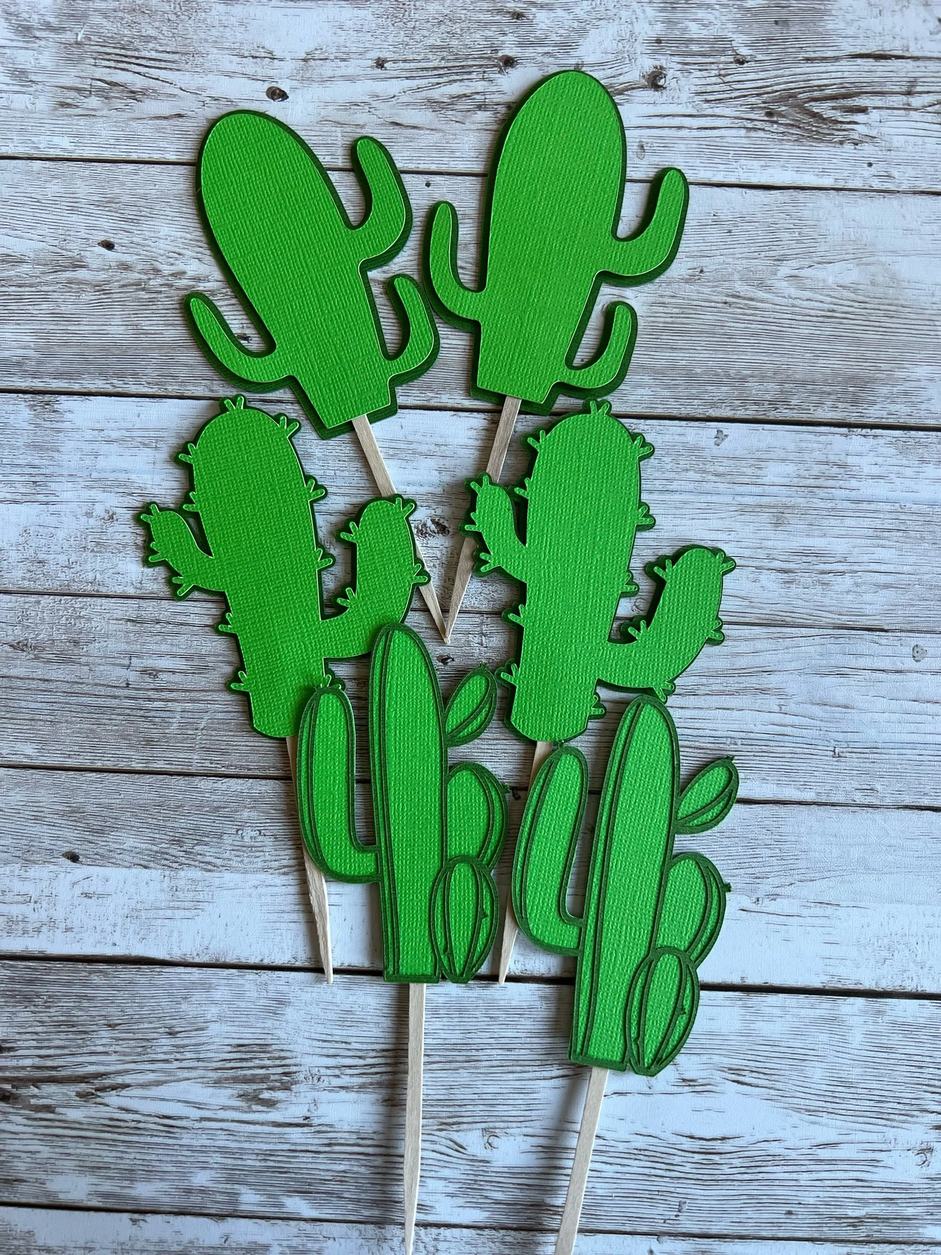cactus cake topper