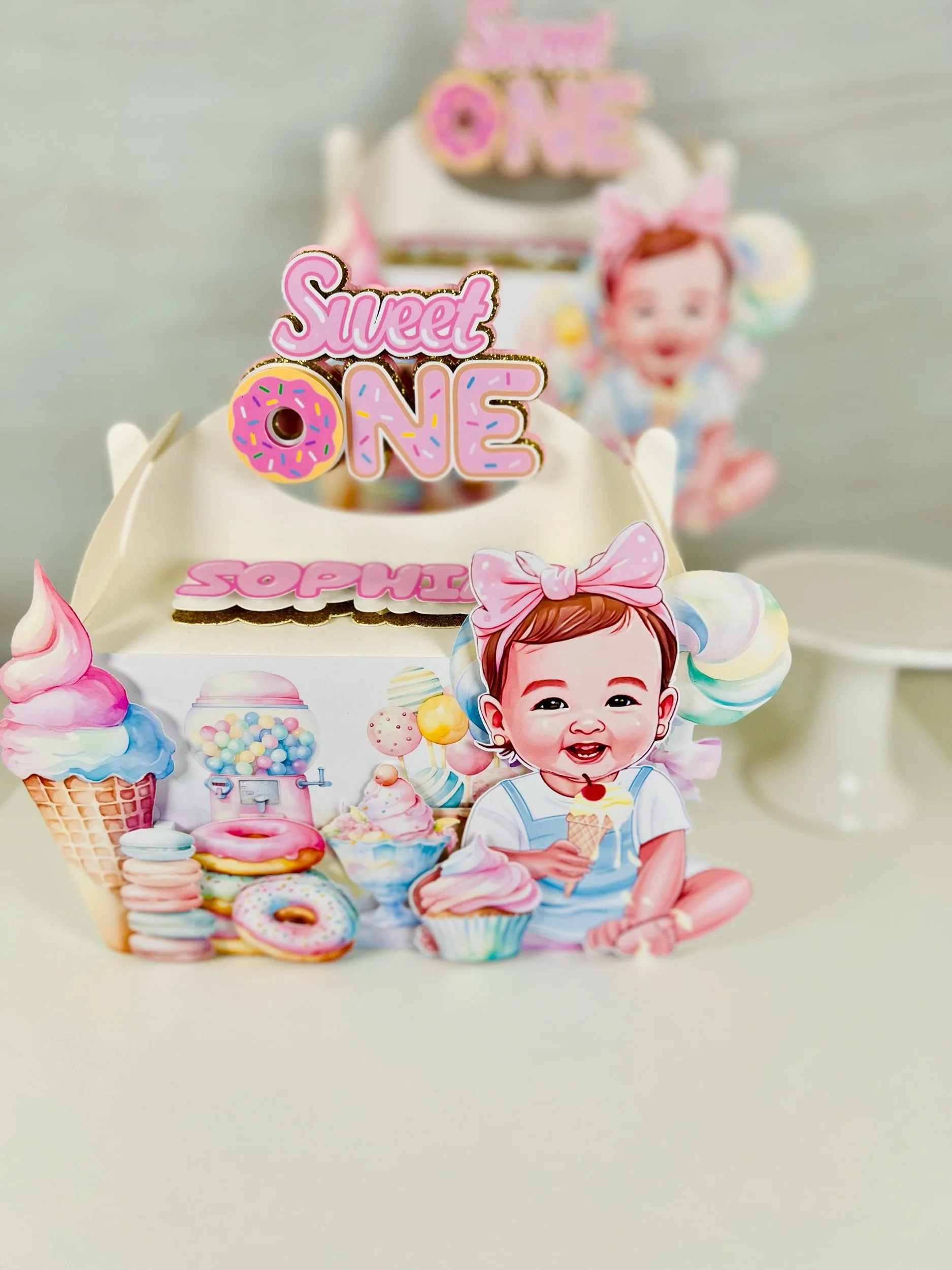 sweet one favor boxes