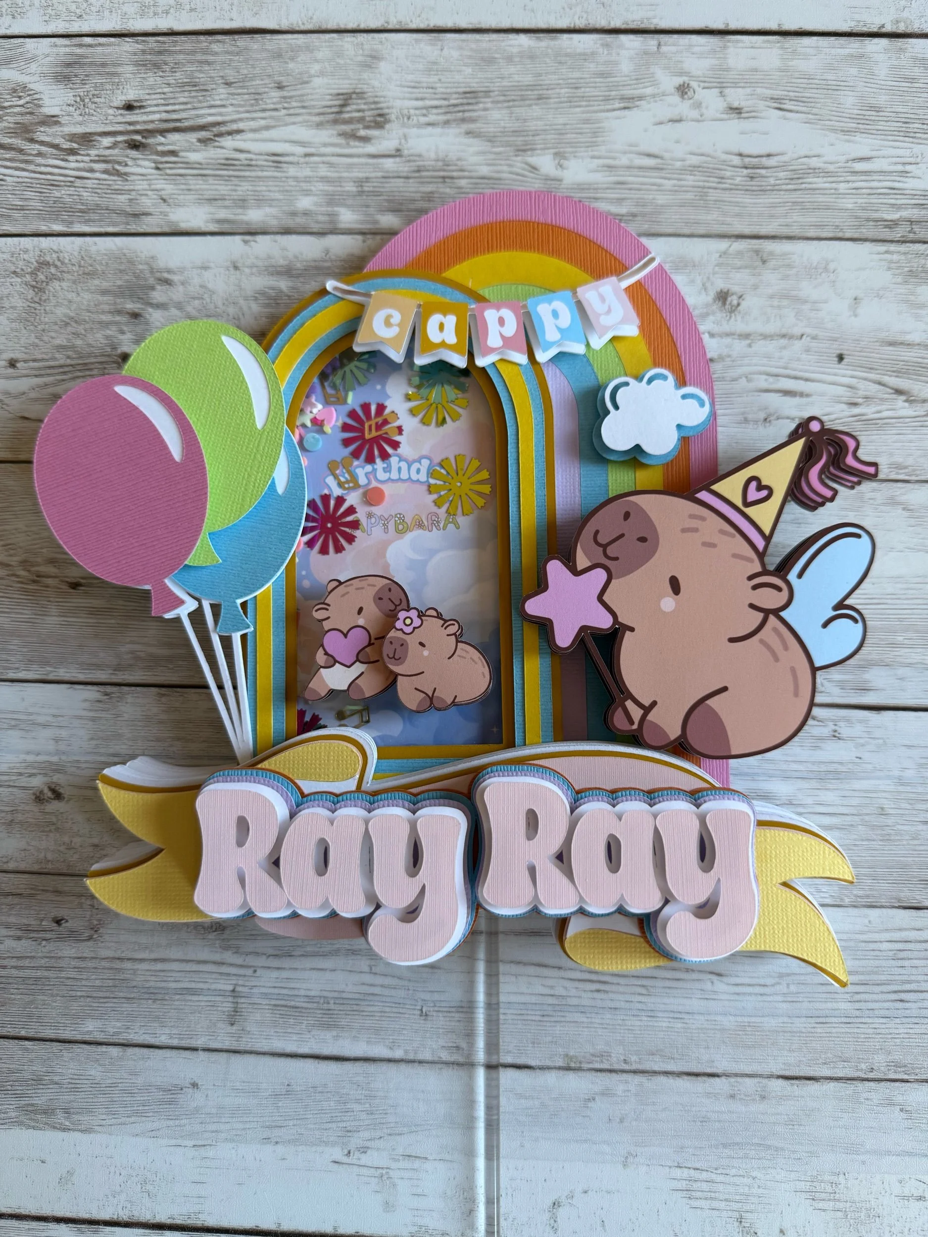 capybara cake topper