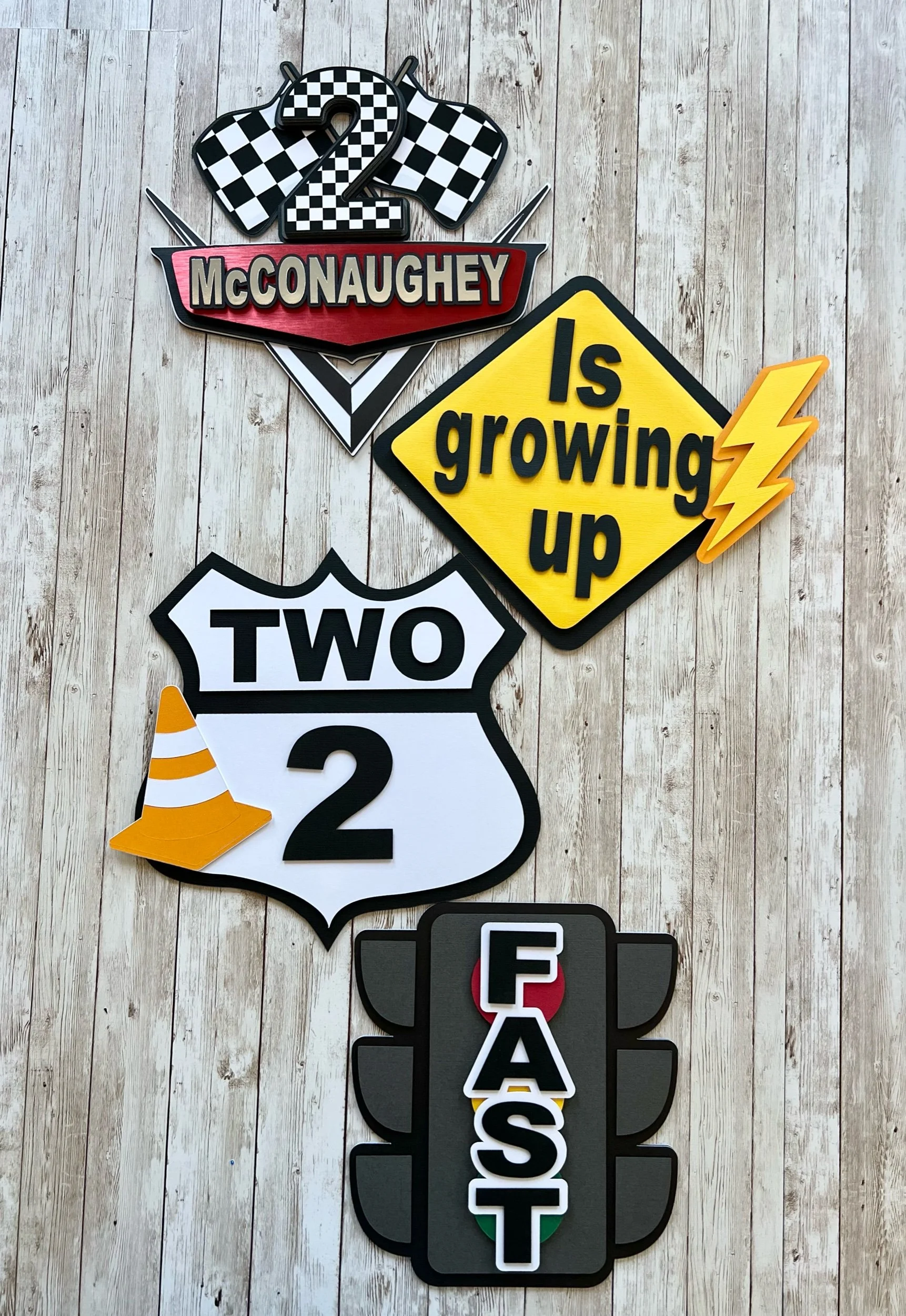Cars Party Signs