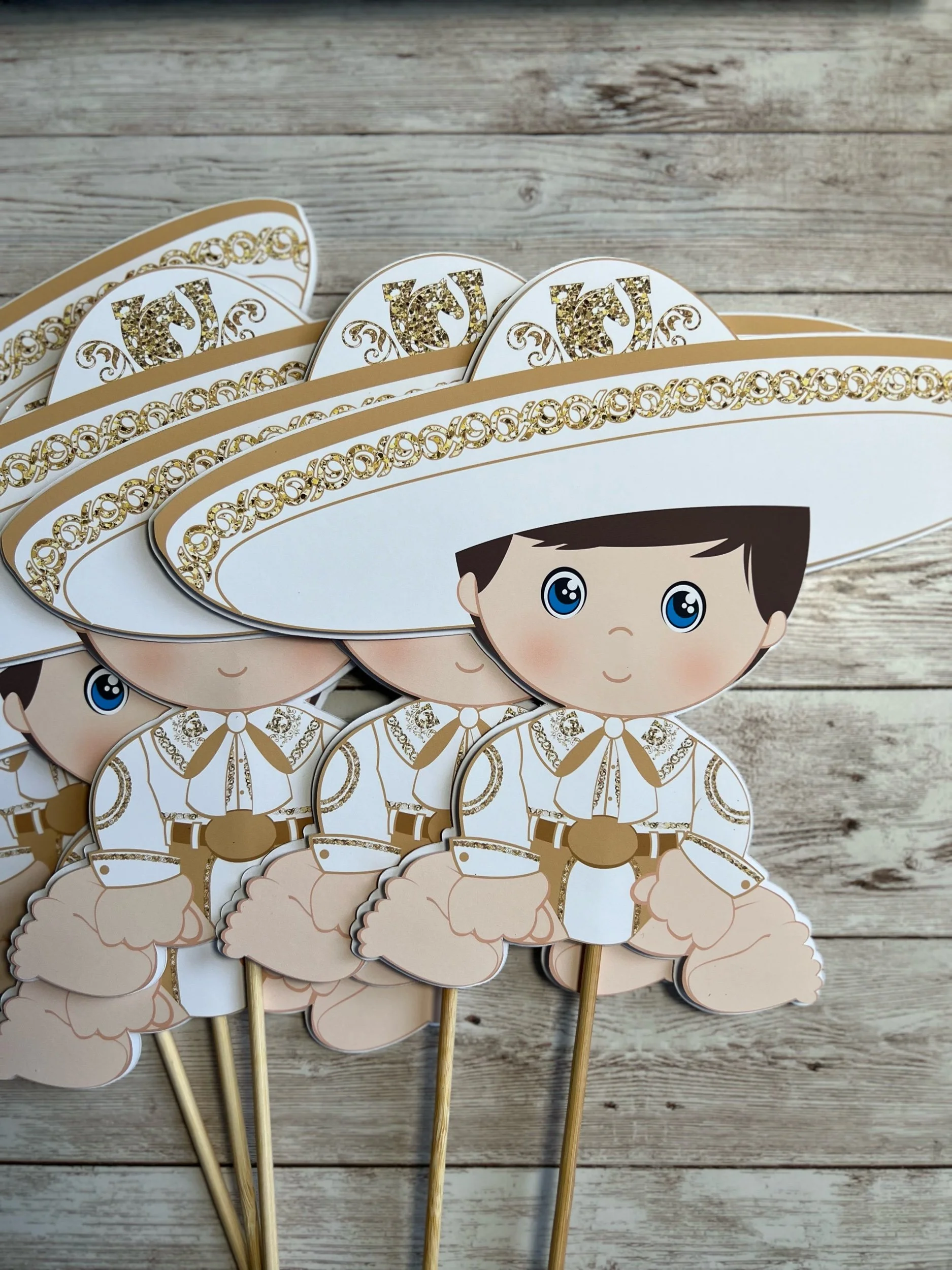 Charro Baptism Centerpieces