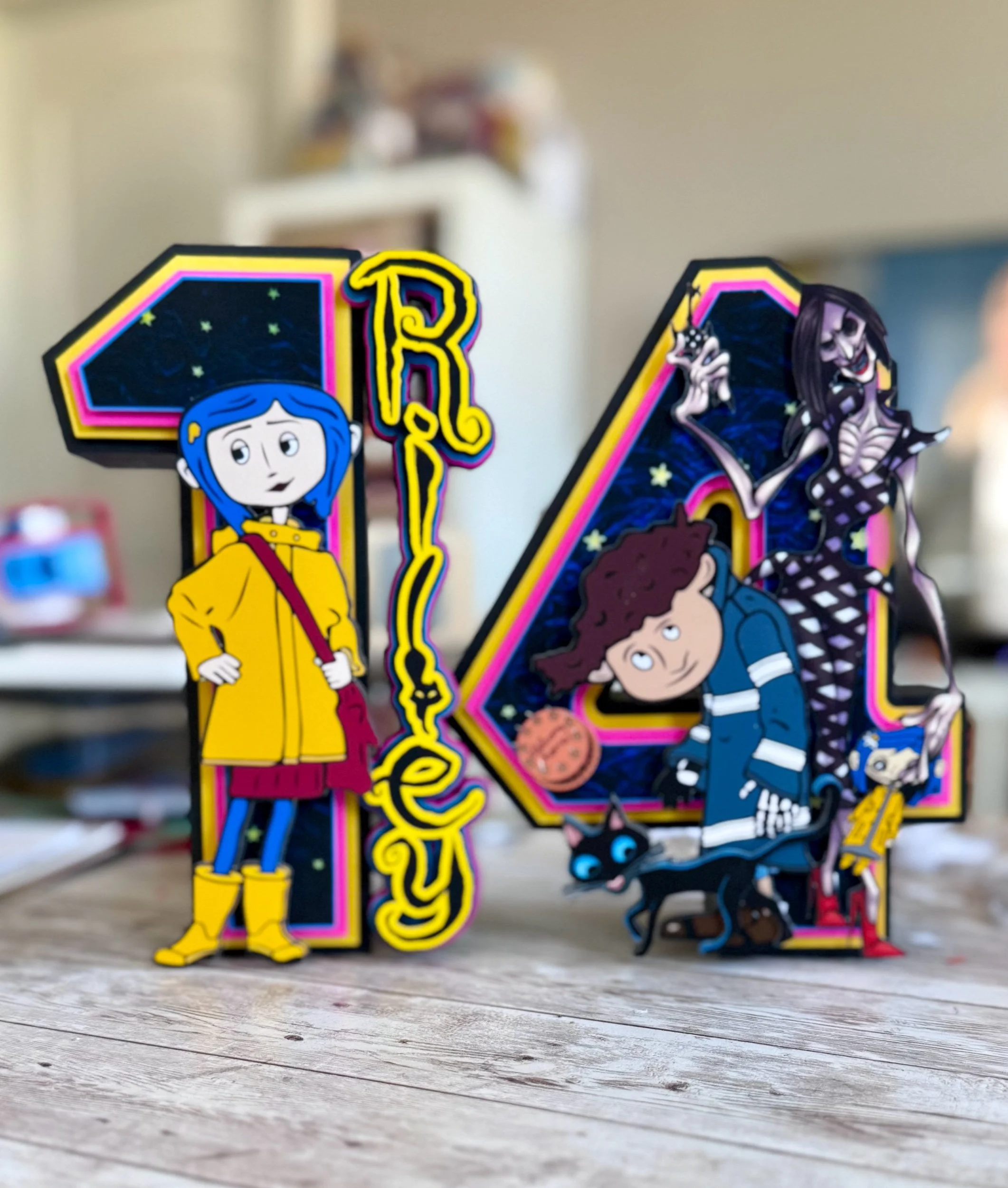 coraline cake topper