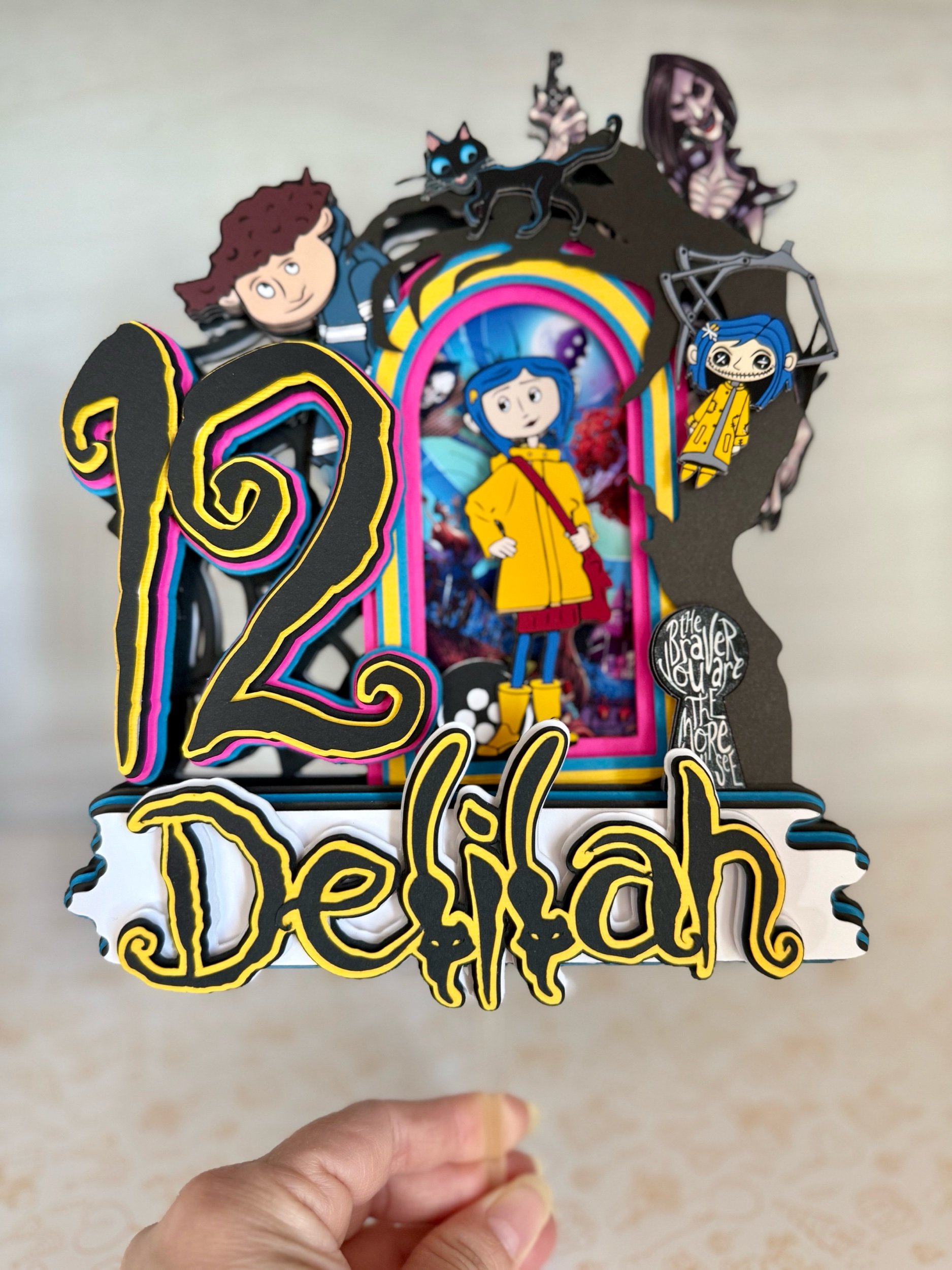 coraline jones cake topper