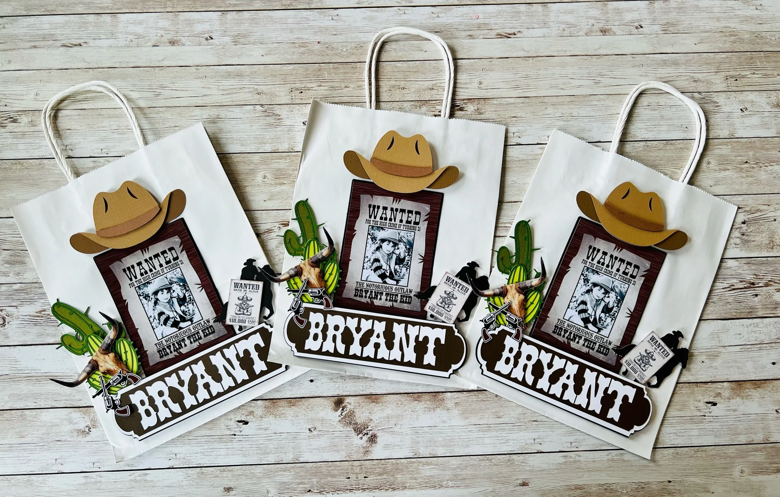 cowboy favor bags