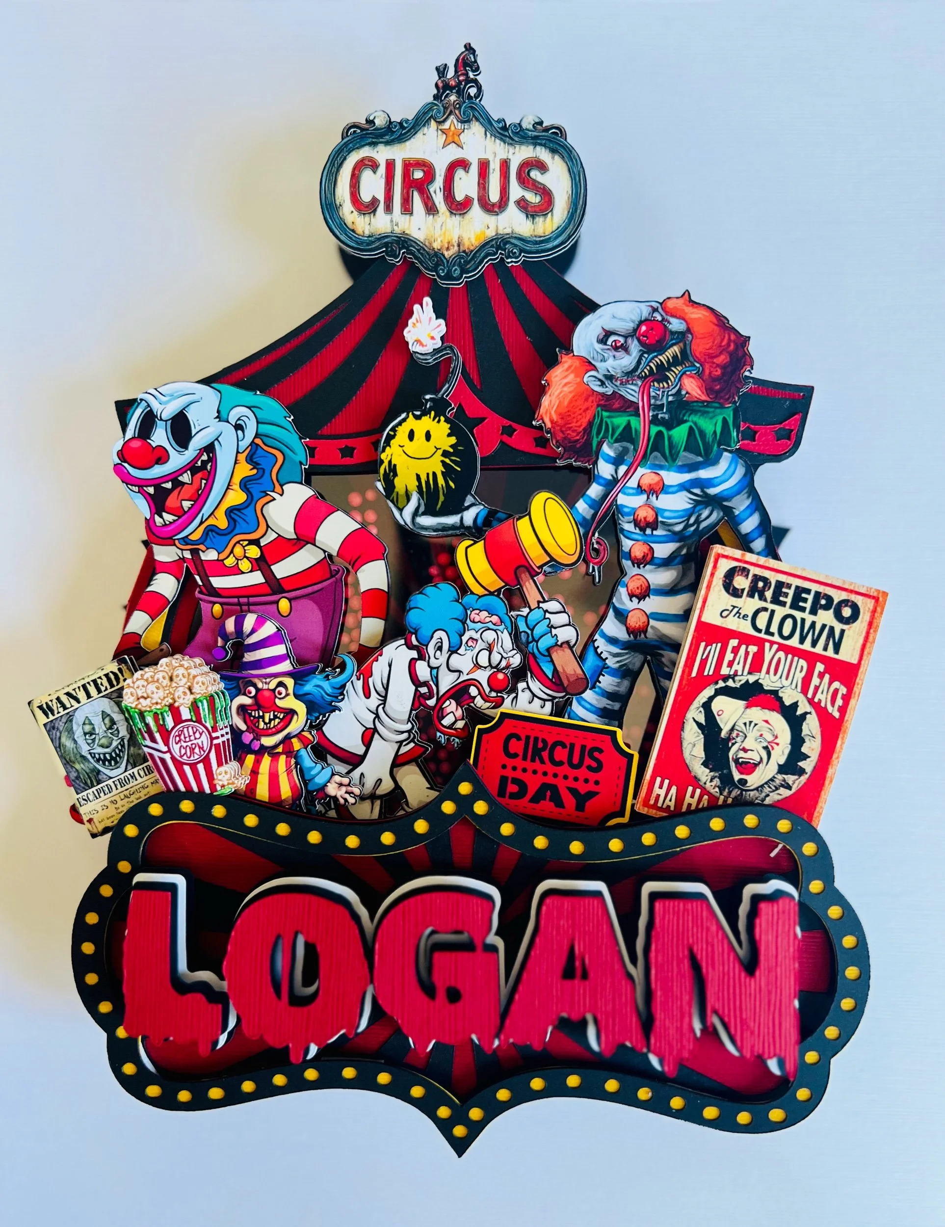Dark Carnival Circus Cake Topper