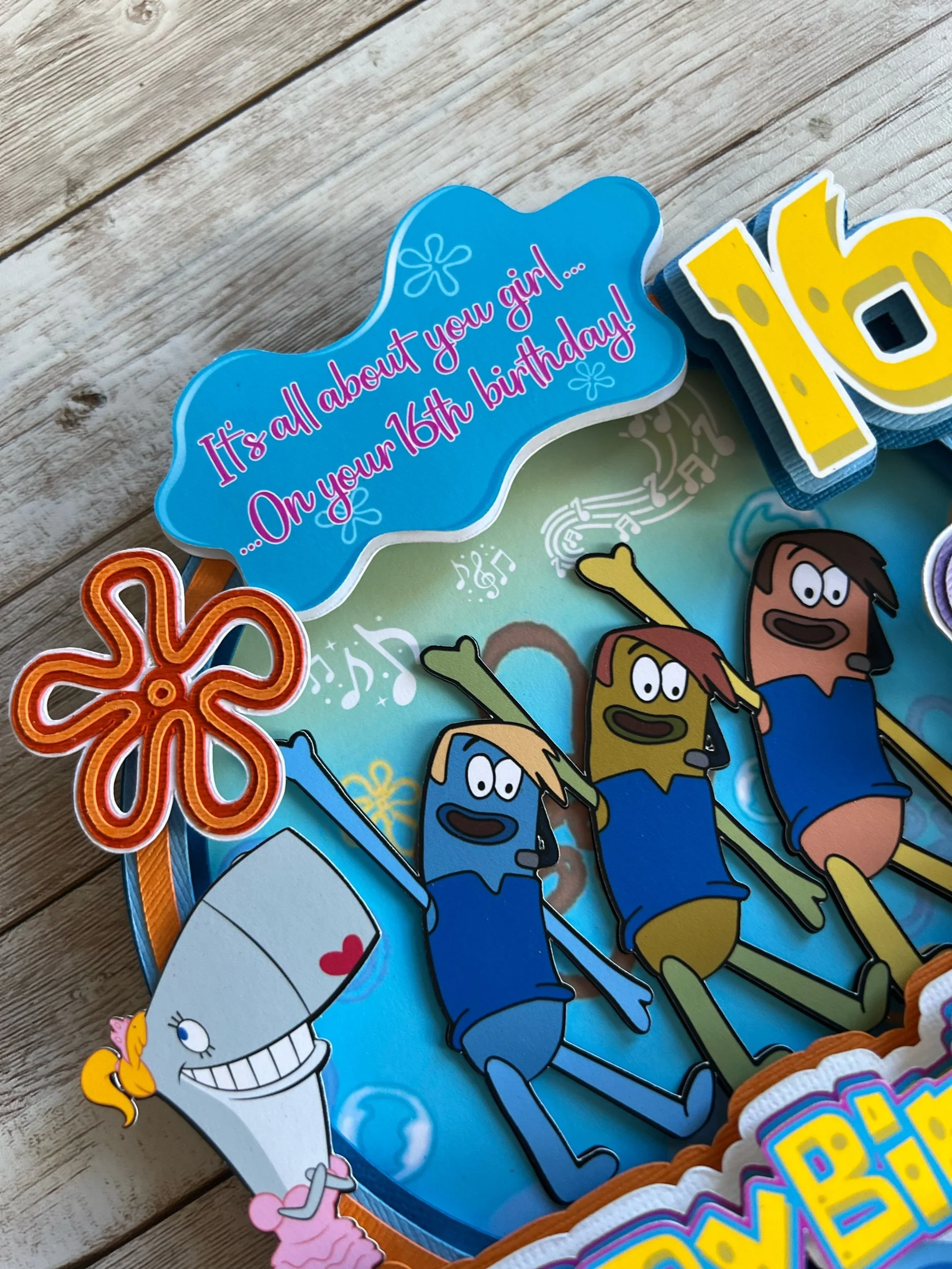 spongebob cake topper