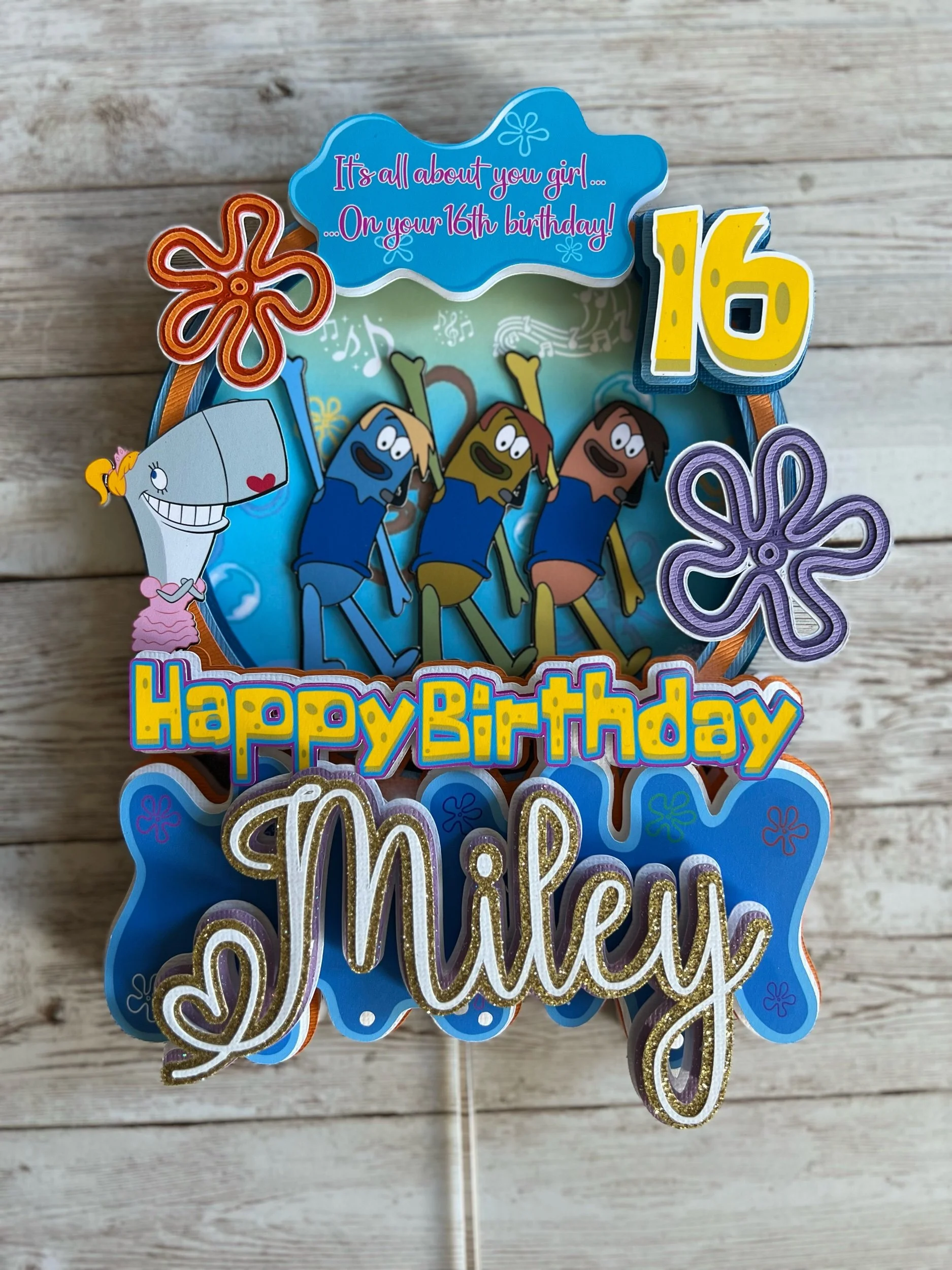 sweet 16th birthday cake topper