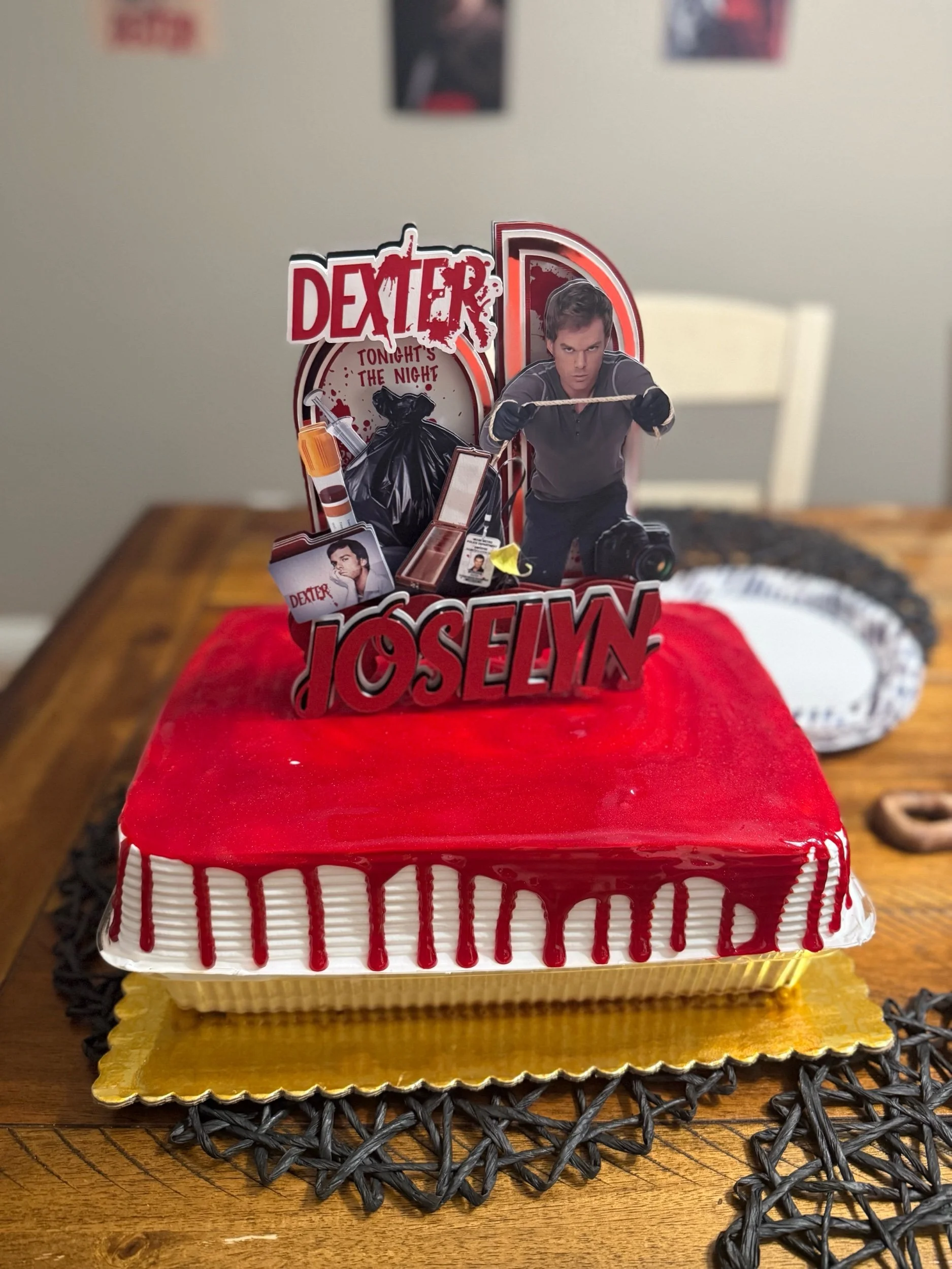 dexter cake topper