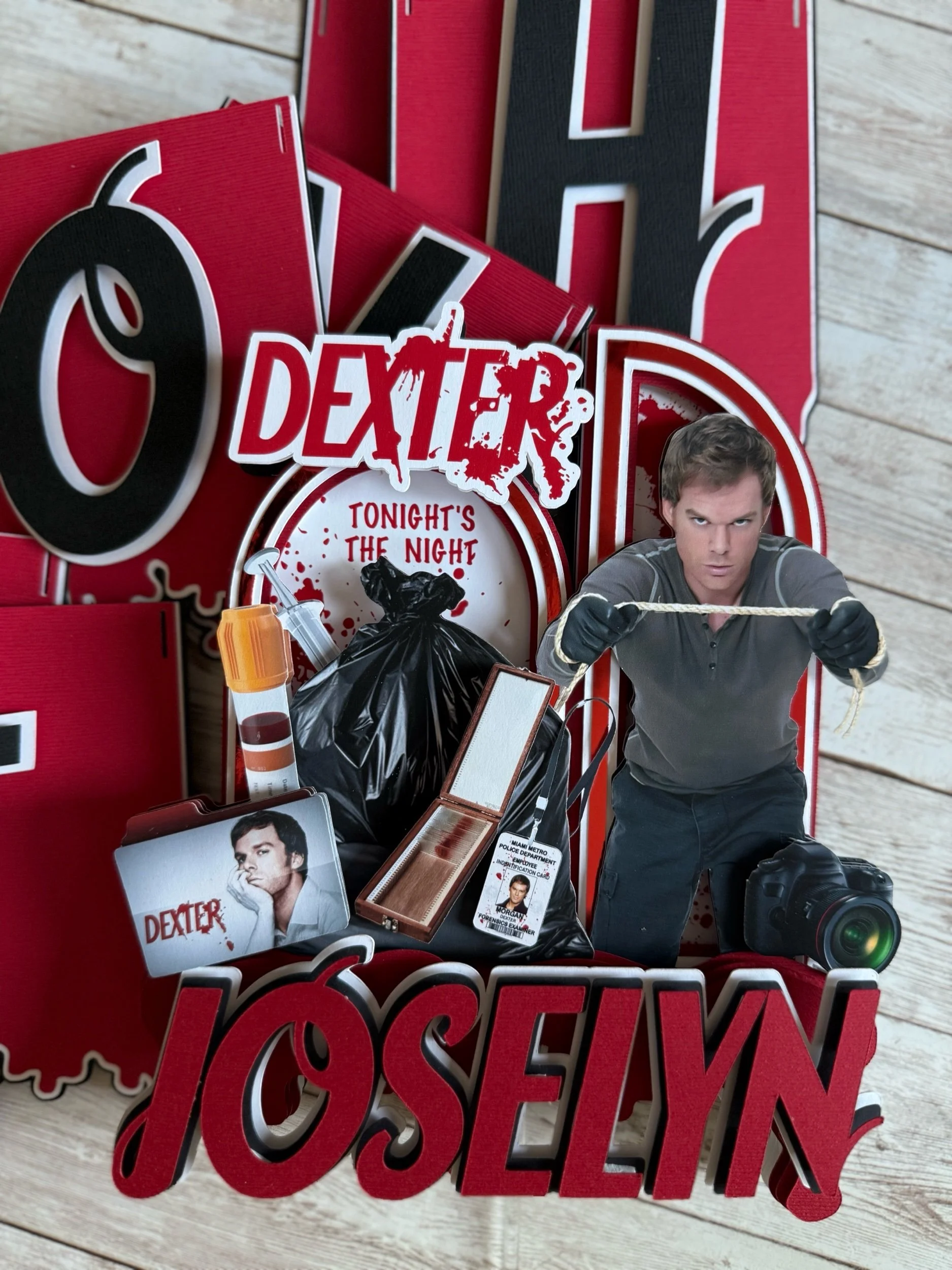 dexter cake topper