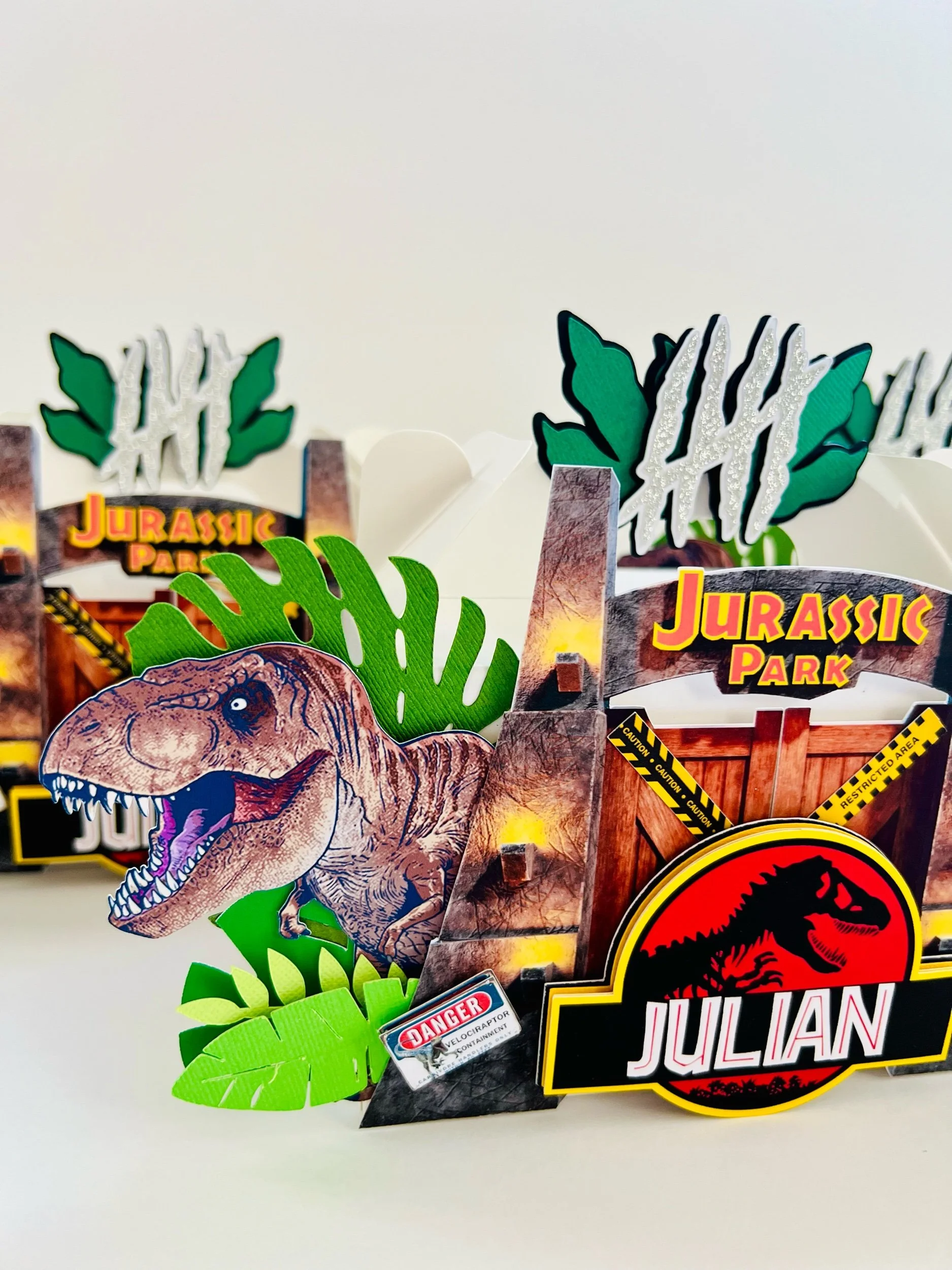jurassic park favor boxes