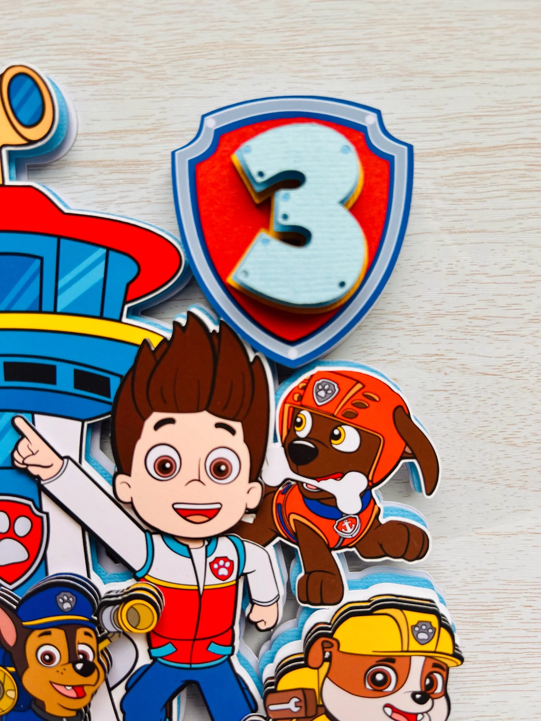 paw patrol cake topper