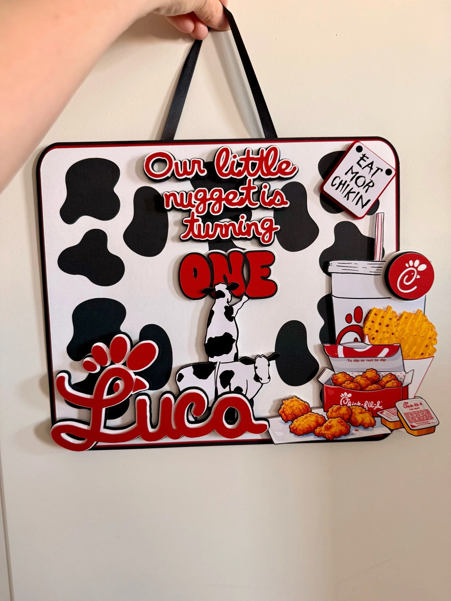 eat more chicken birthday sign
