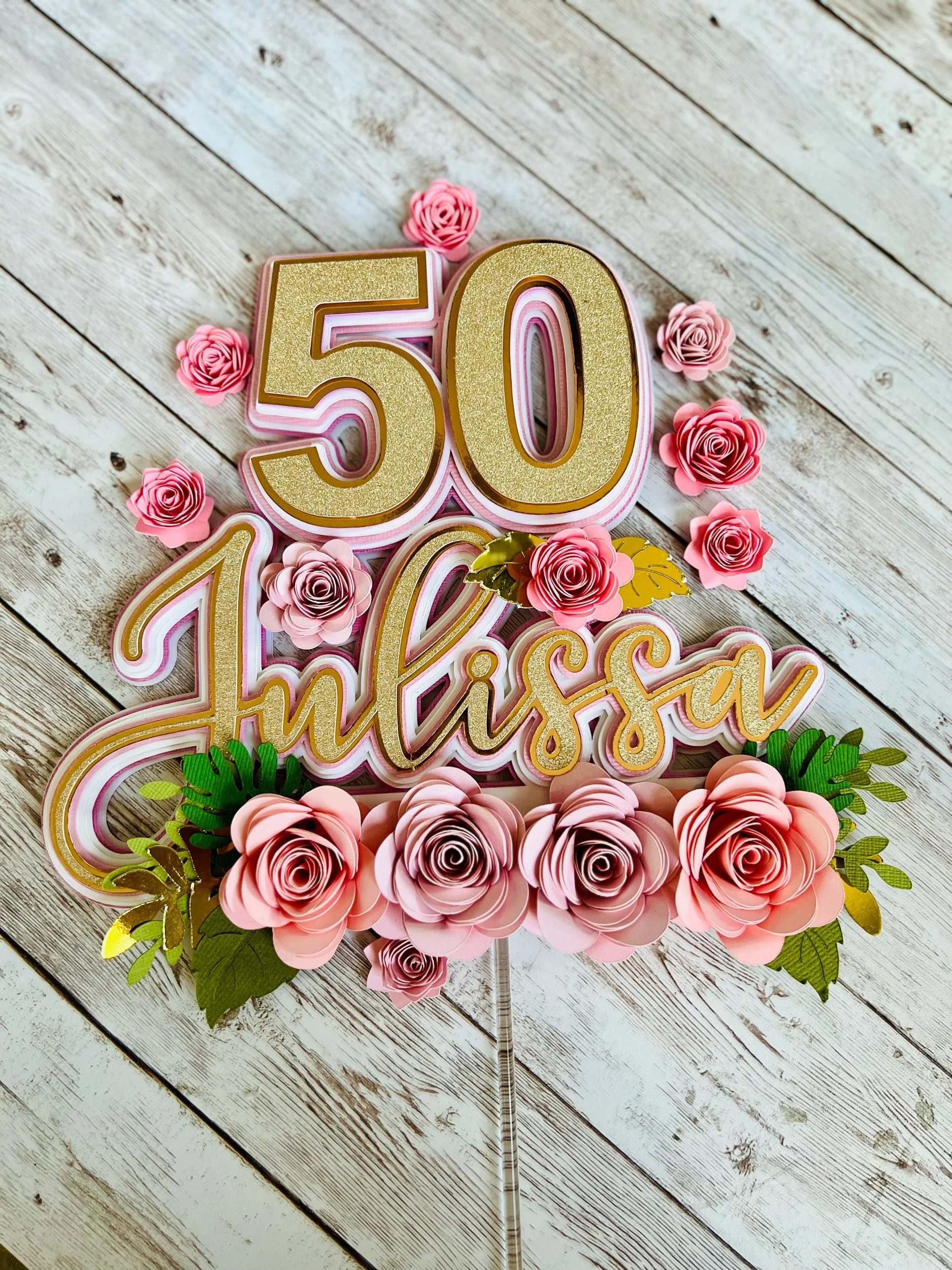 Flowers Cake Topper
