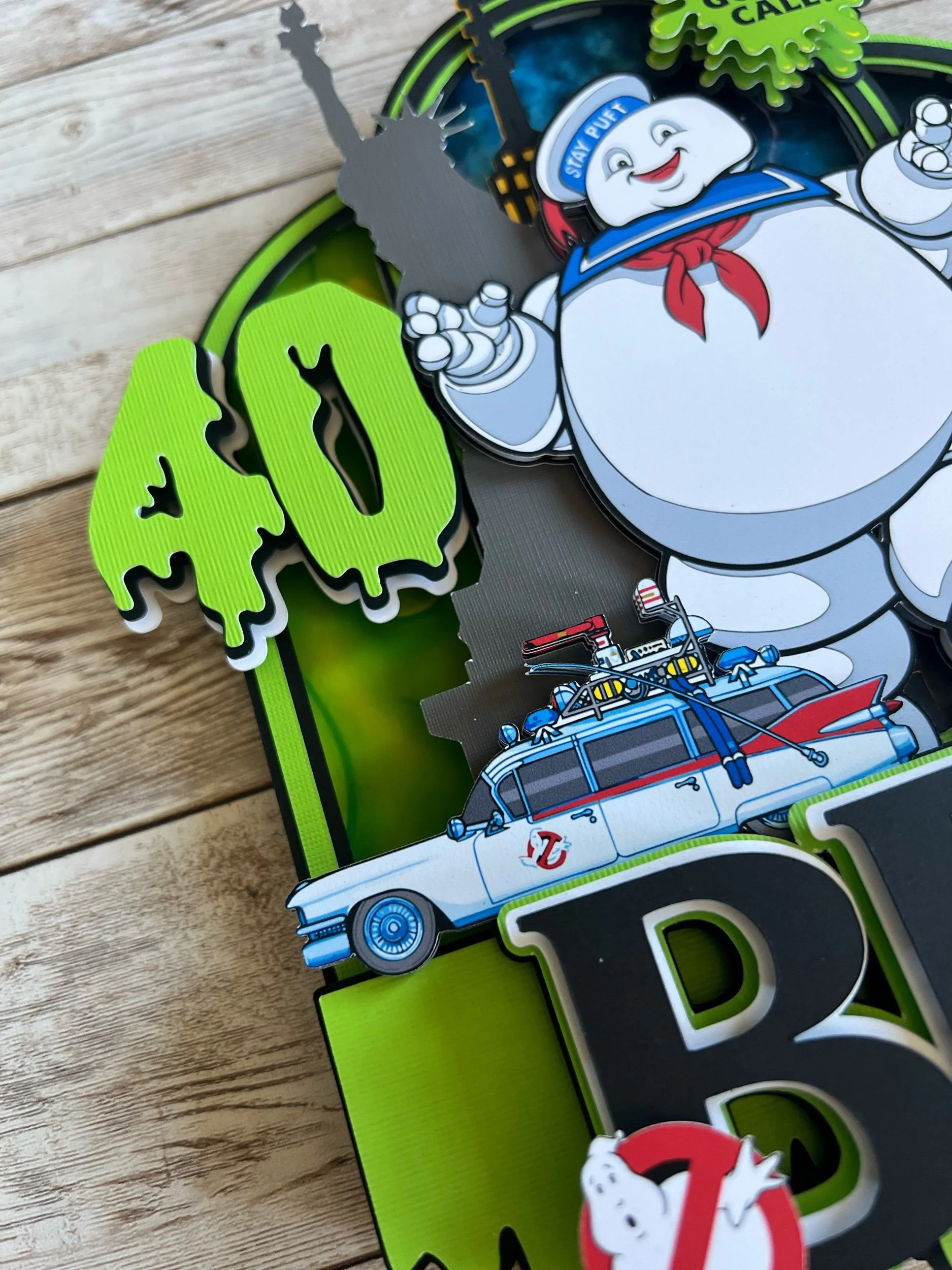 ghostbuster cake topper