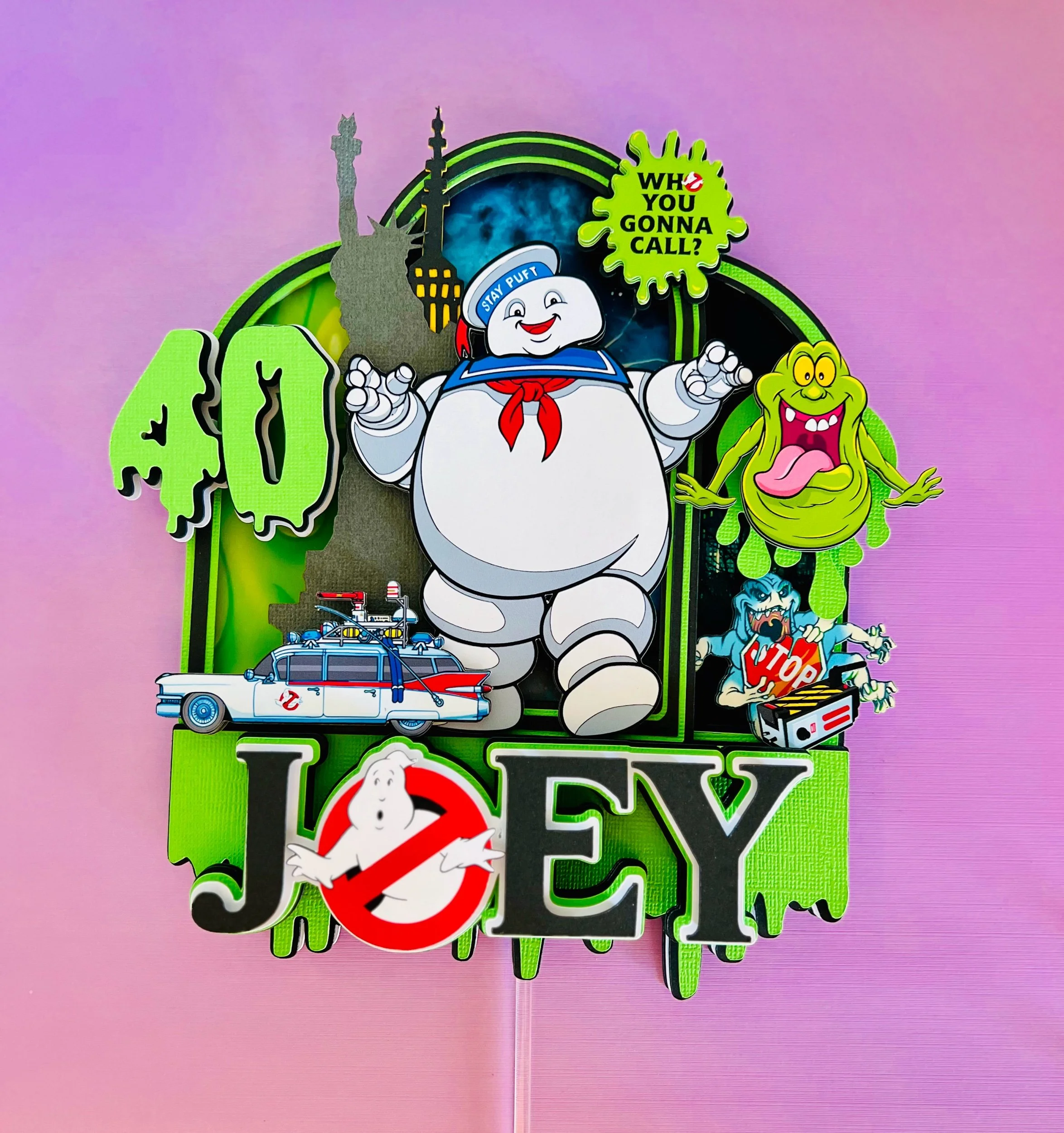 ghostbuster cake topper