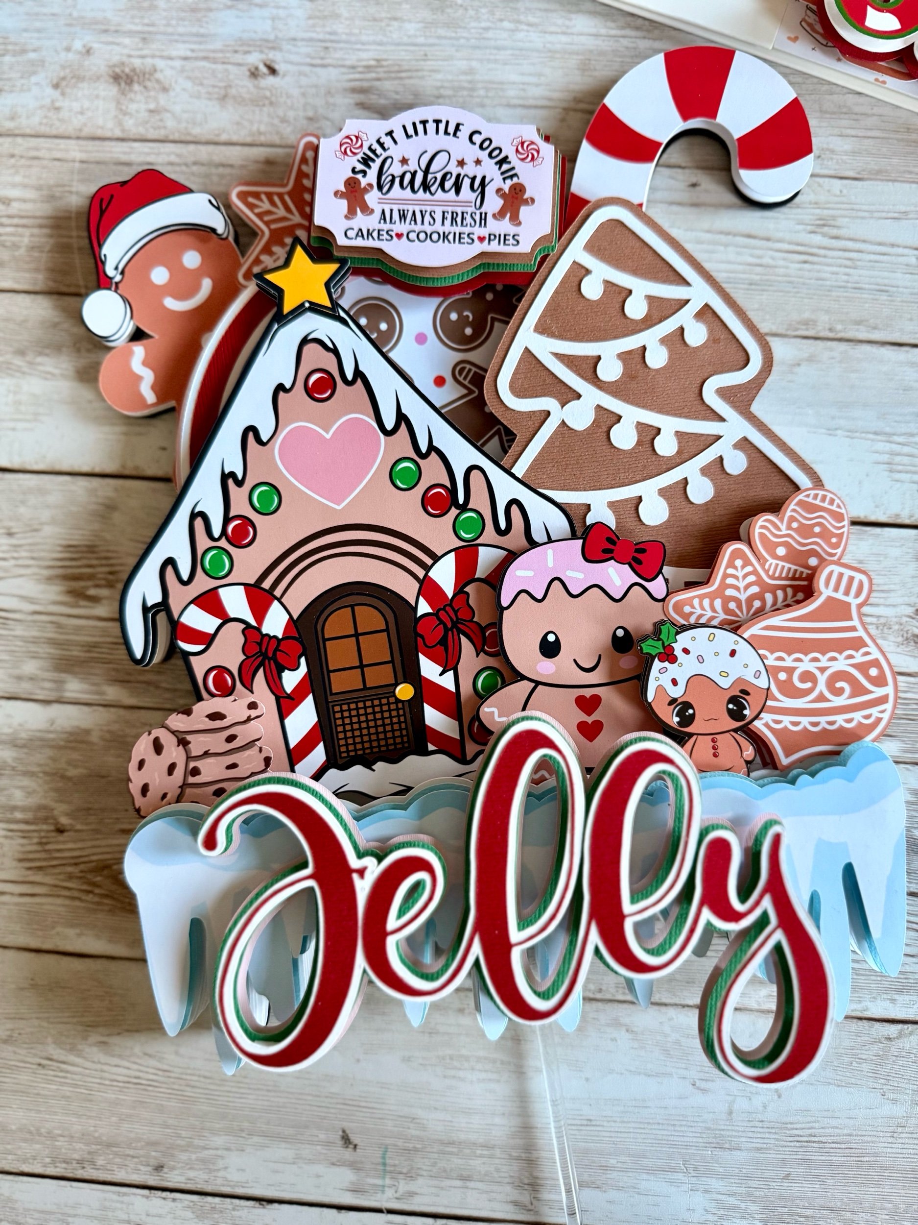 christmas cake topper