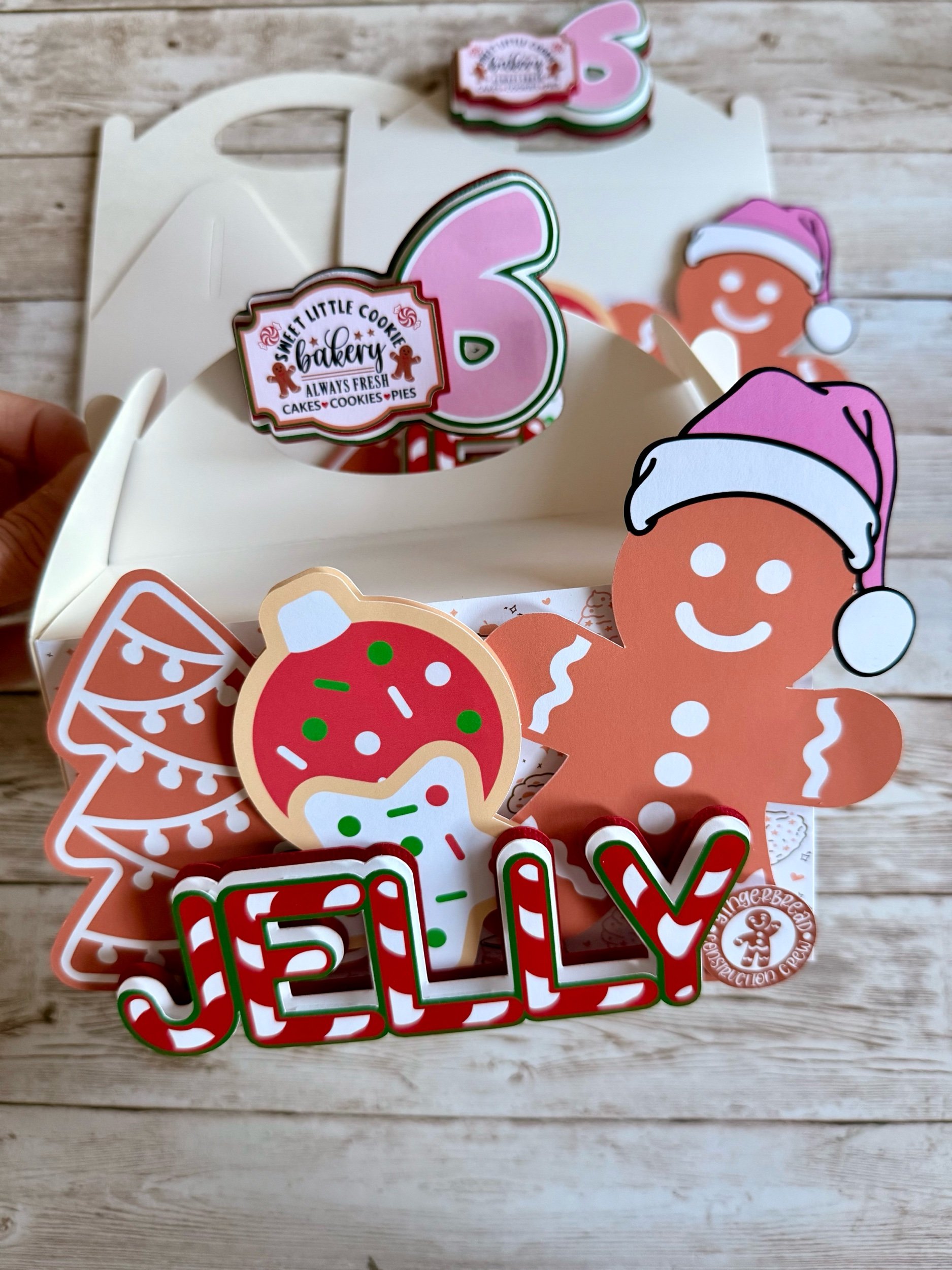 gingerbread favor boxes