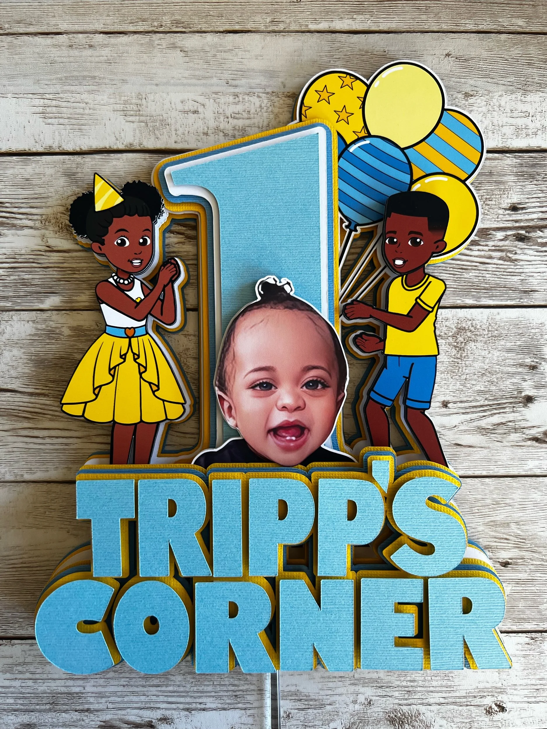Gracie's corner cake topper