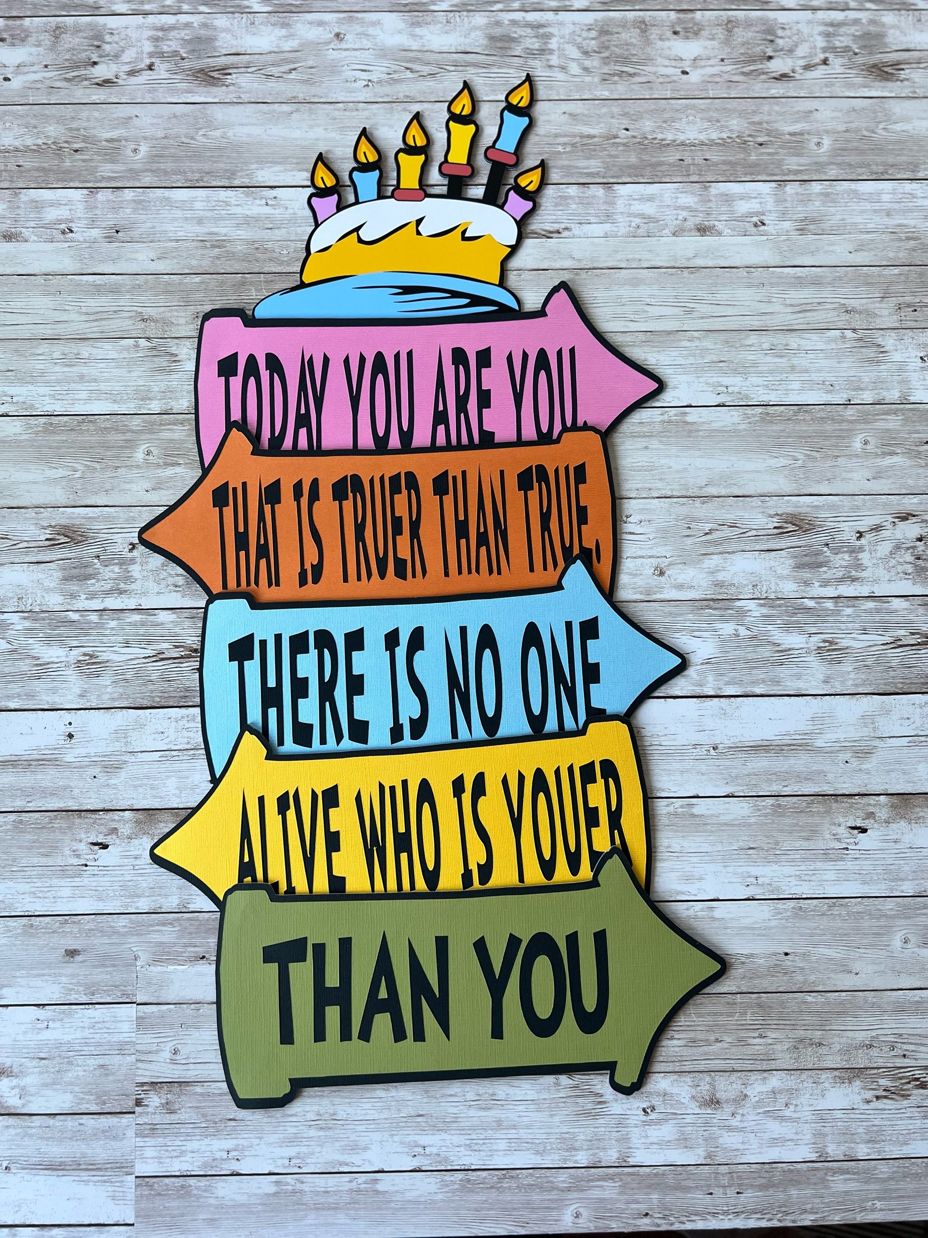Happy Birthday To You Quote Signs