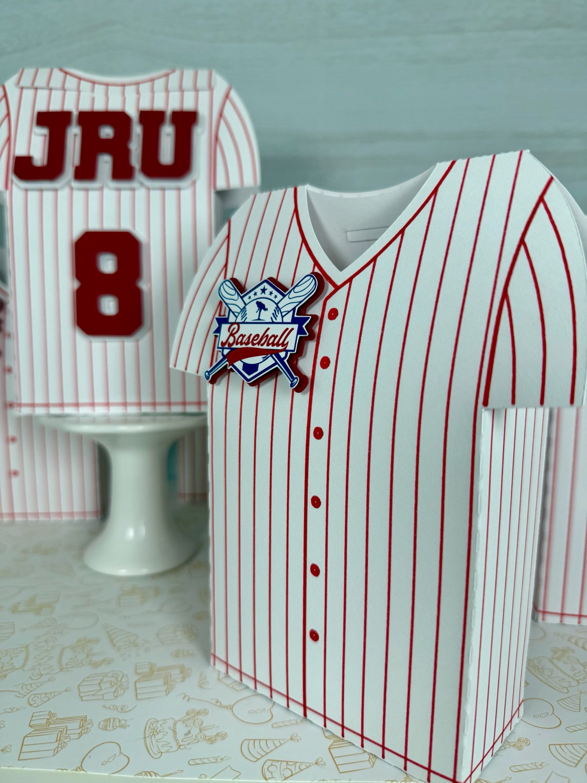 Jersey Baseball Favor Boxes