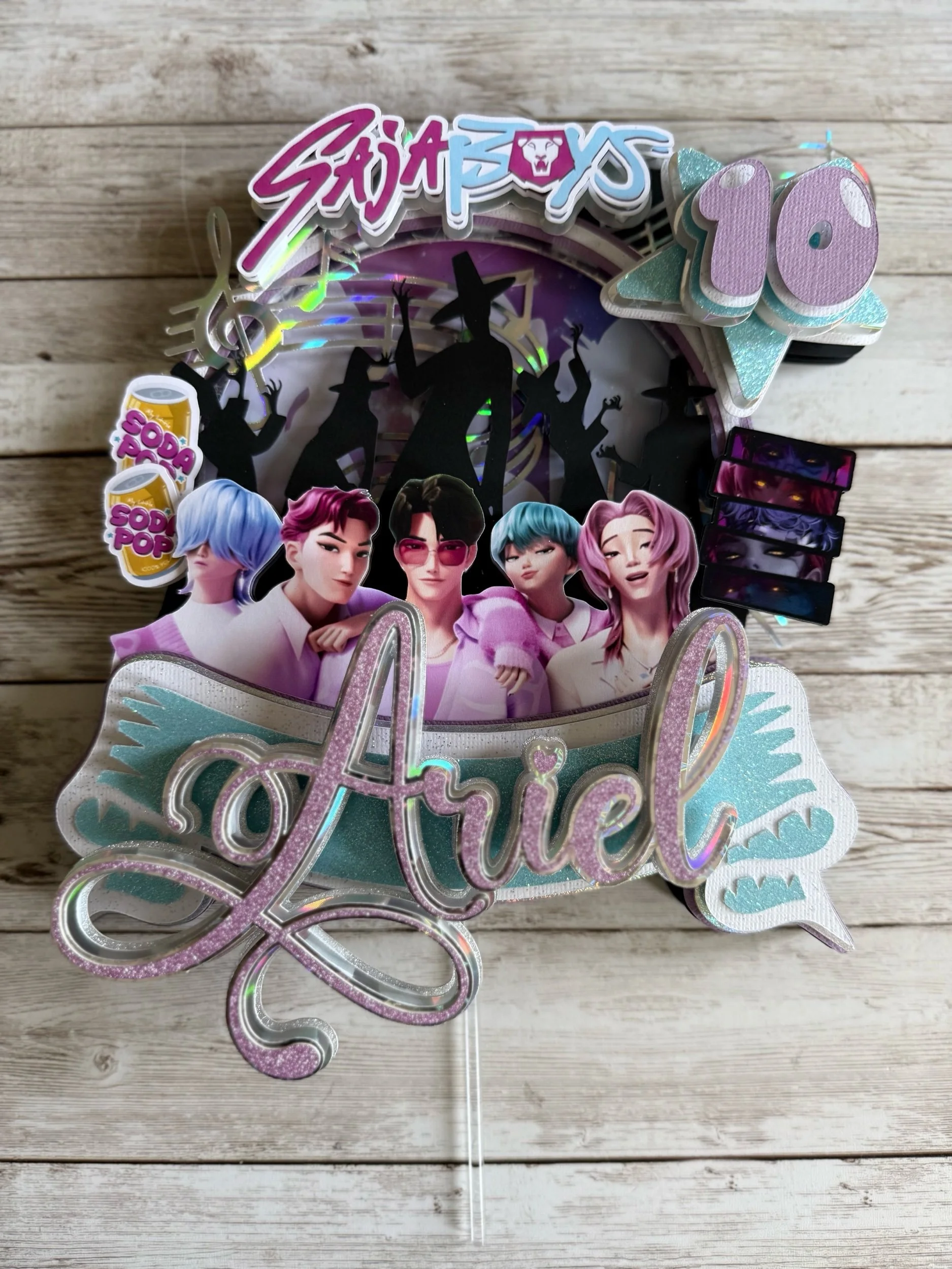 Saja Boys cake topper