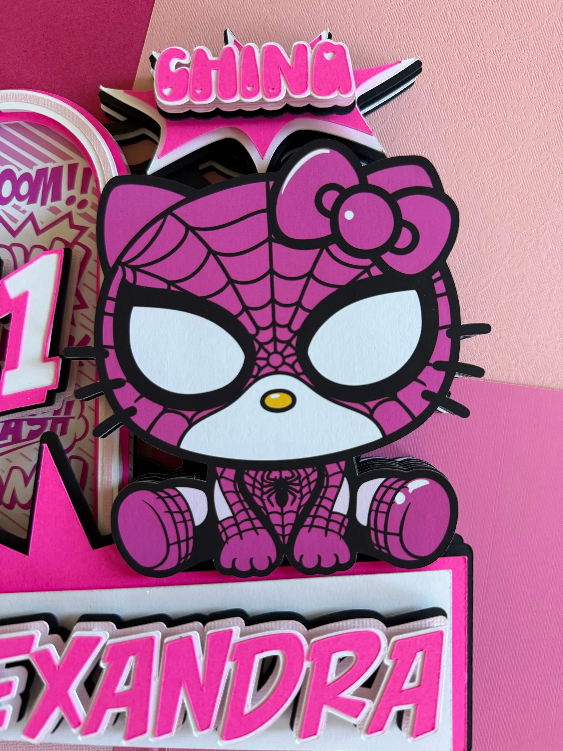 kitty cake topper