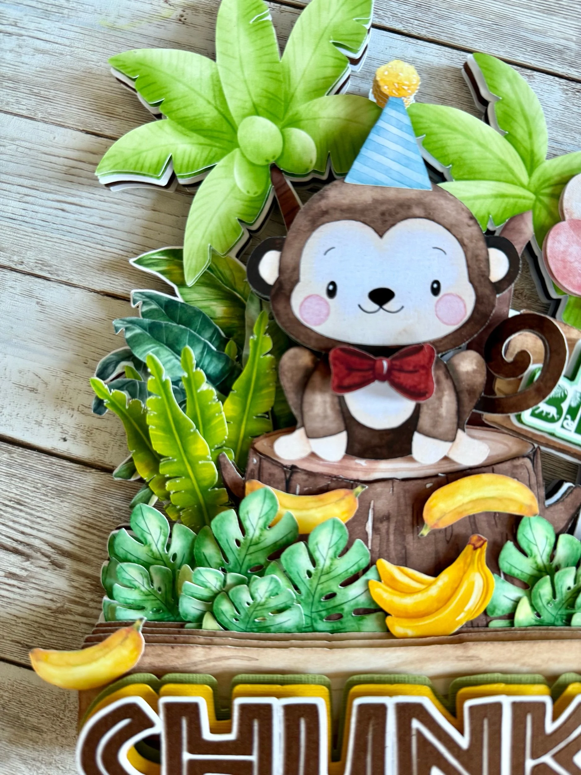 monkey cake topper
