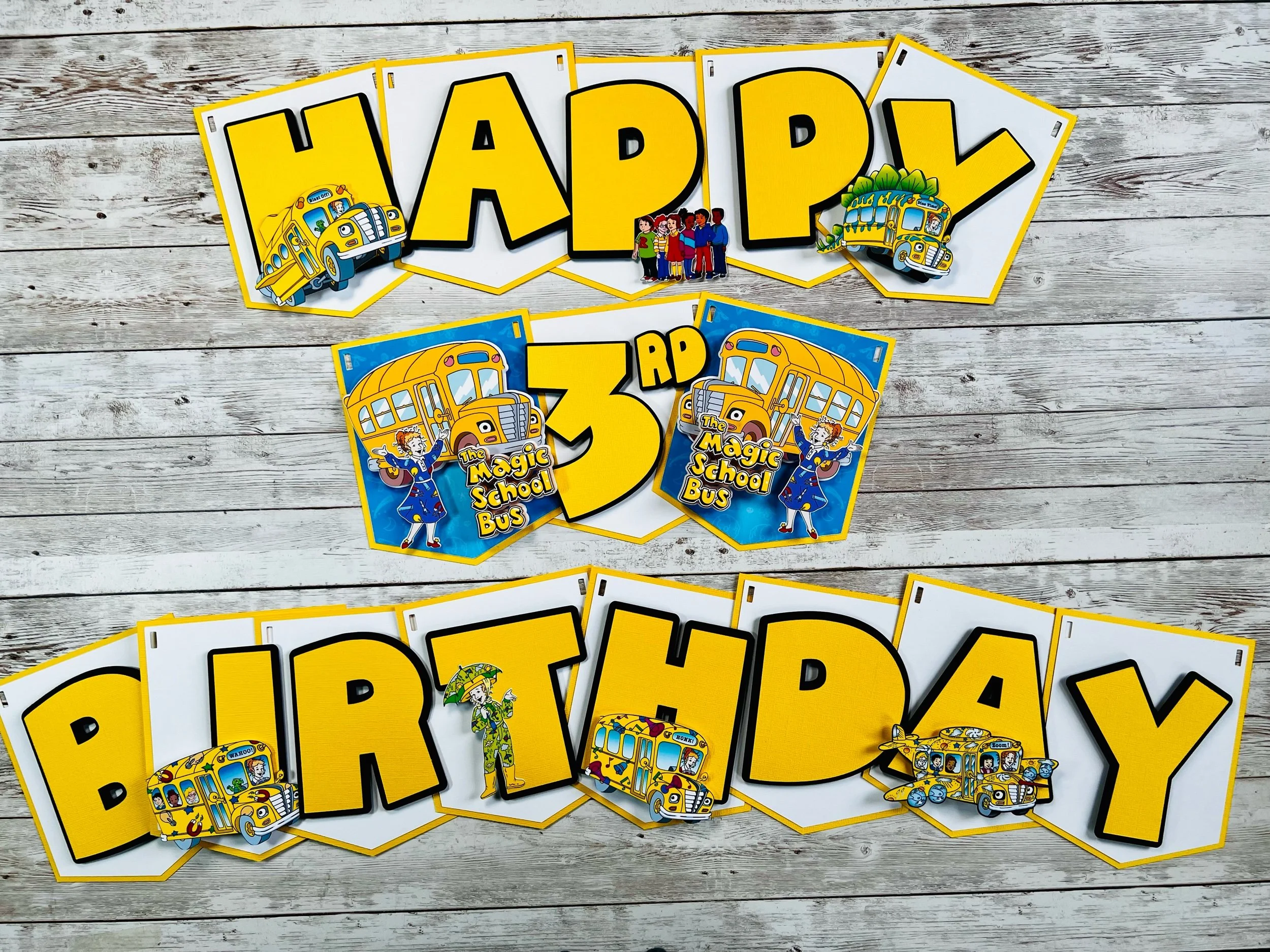 Magic School Bus Birthday Banner