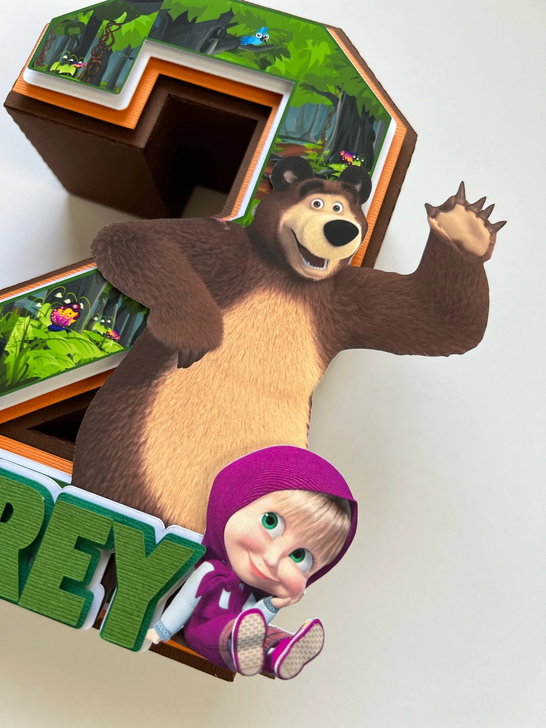 masha and the bear 3d numbers