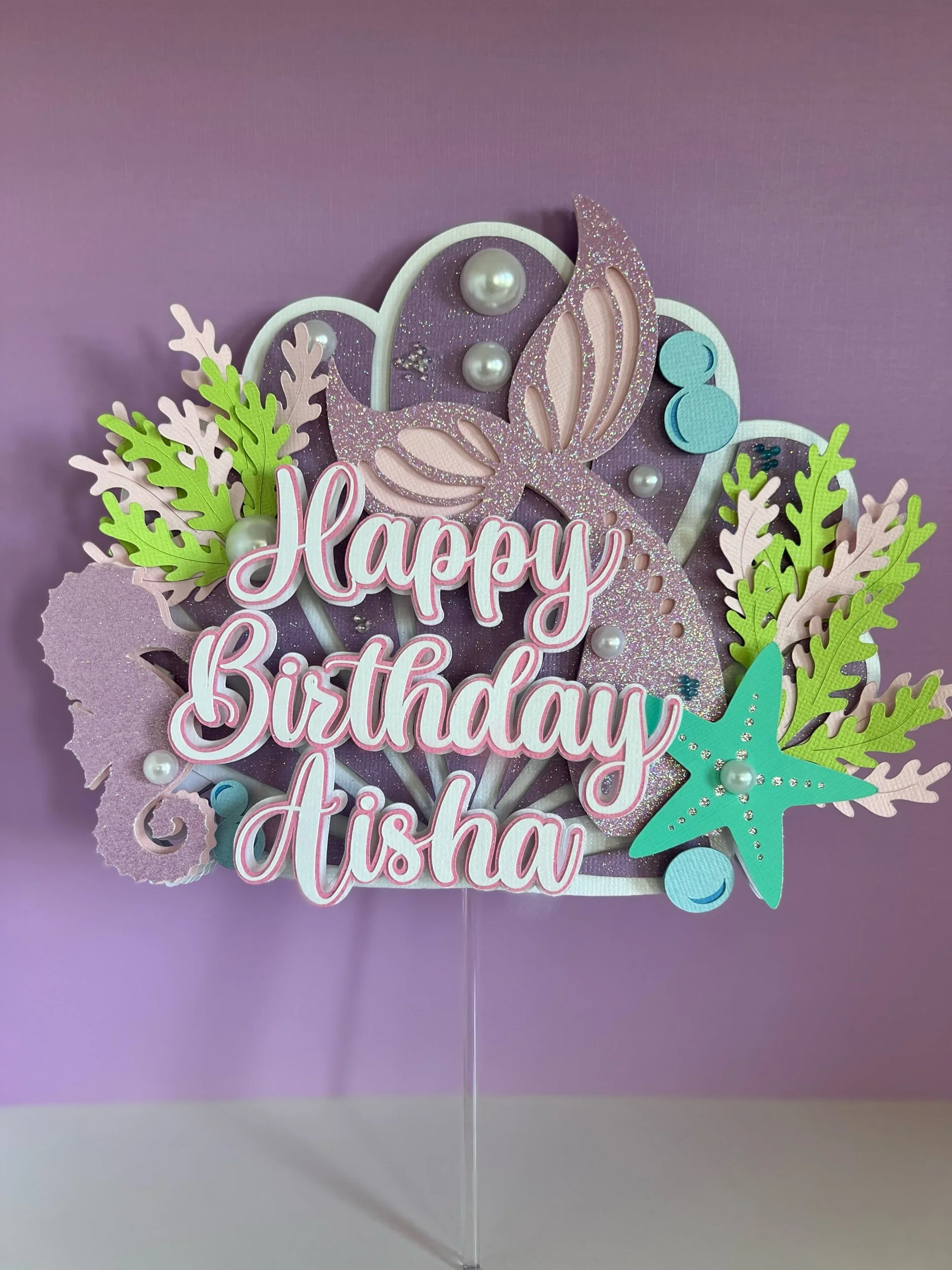 MERMAID CAKE TOPPER