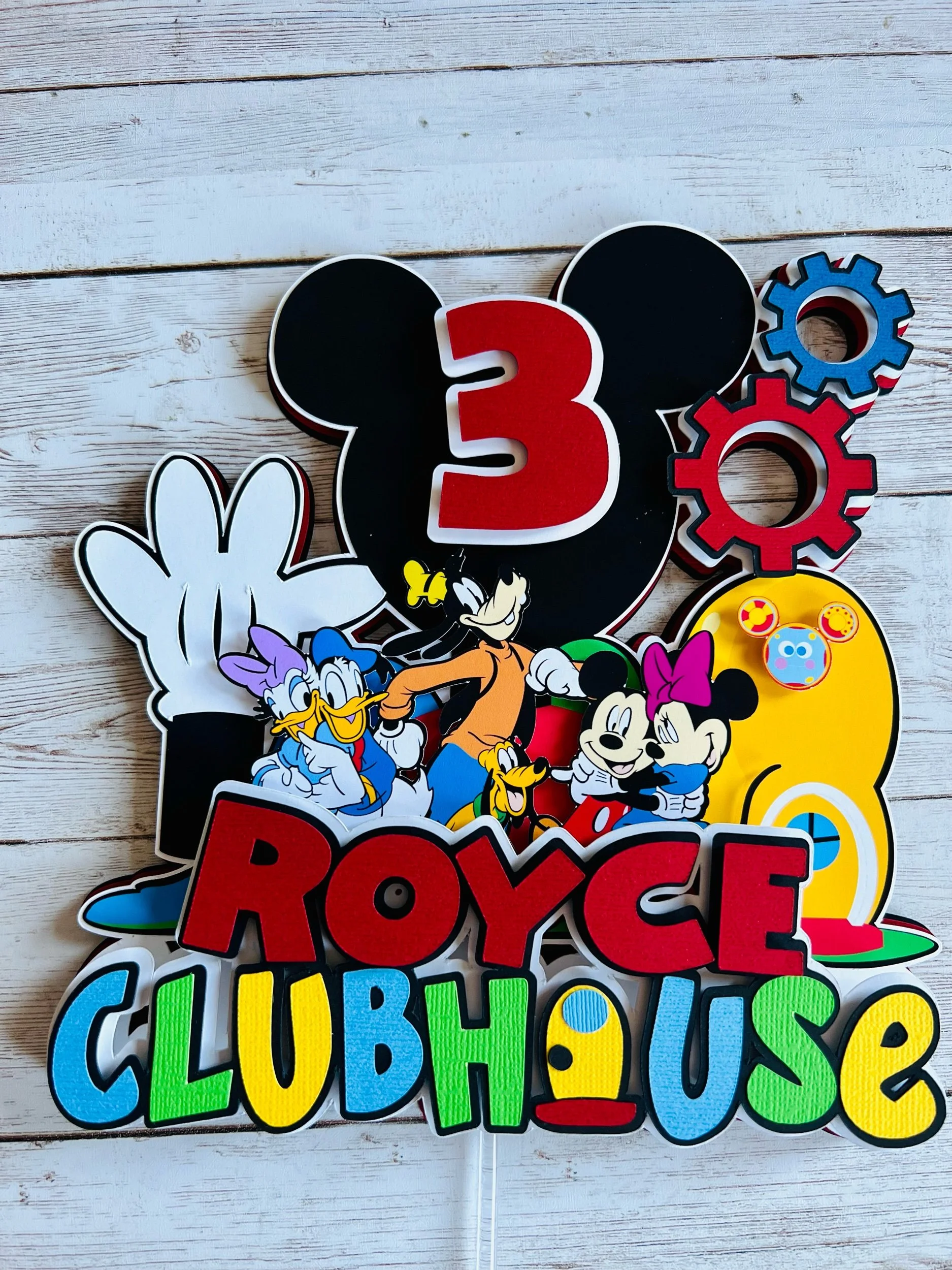 MICKEY MOUSE CAKE TOPPER