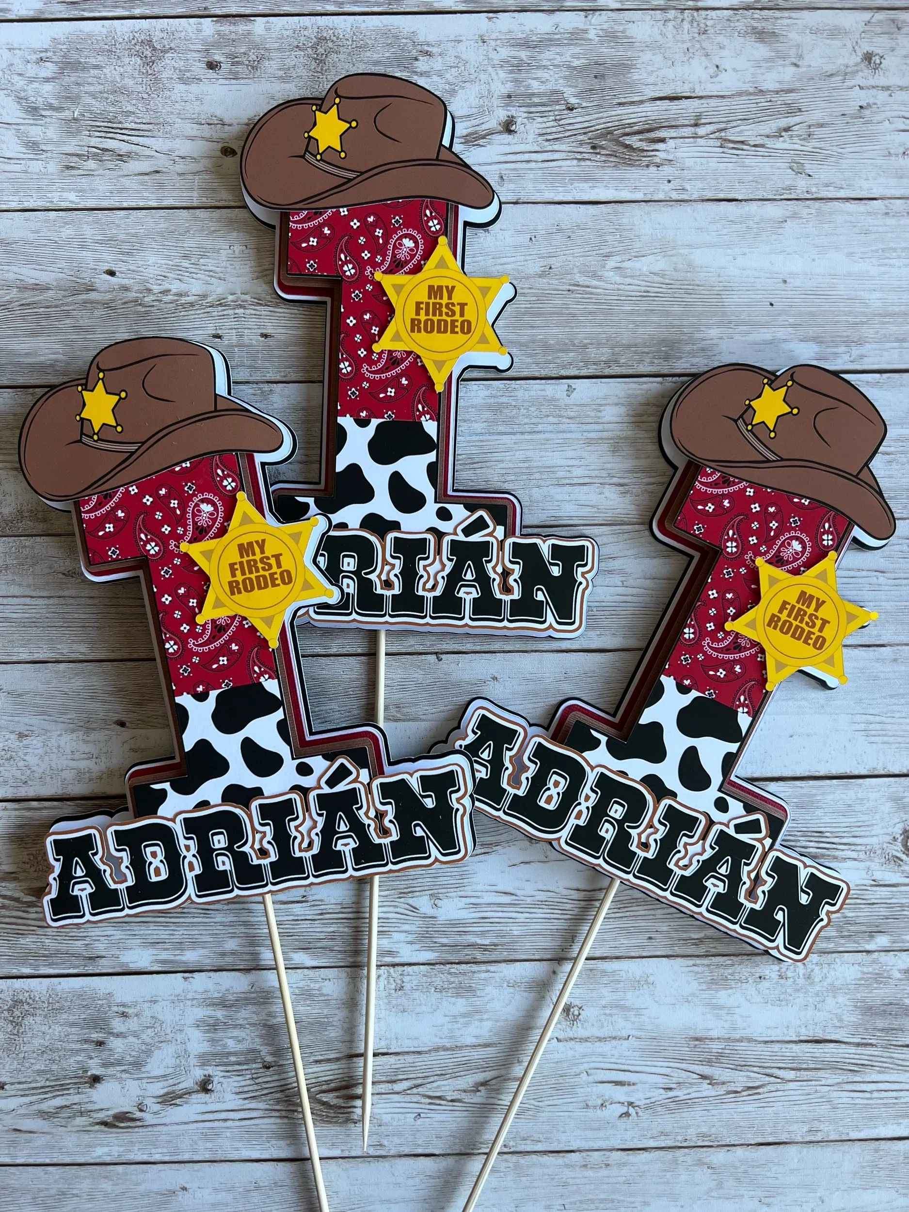 My First Rodeo Centerpieces