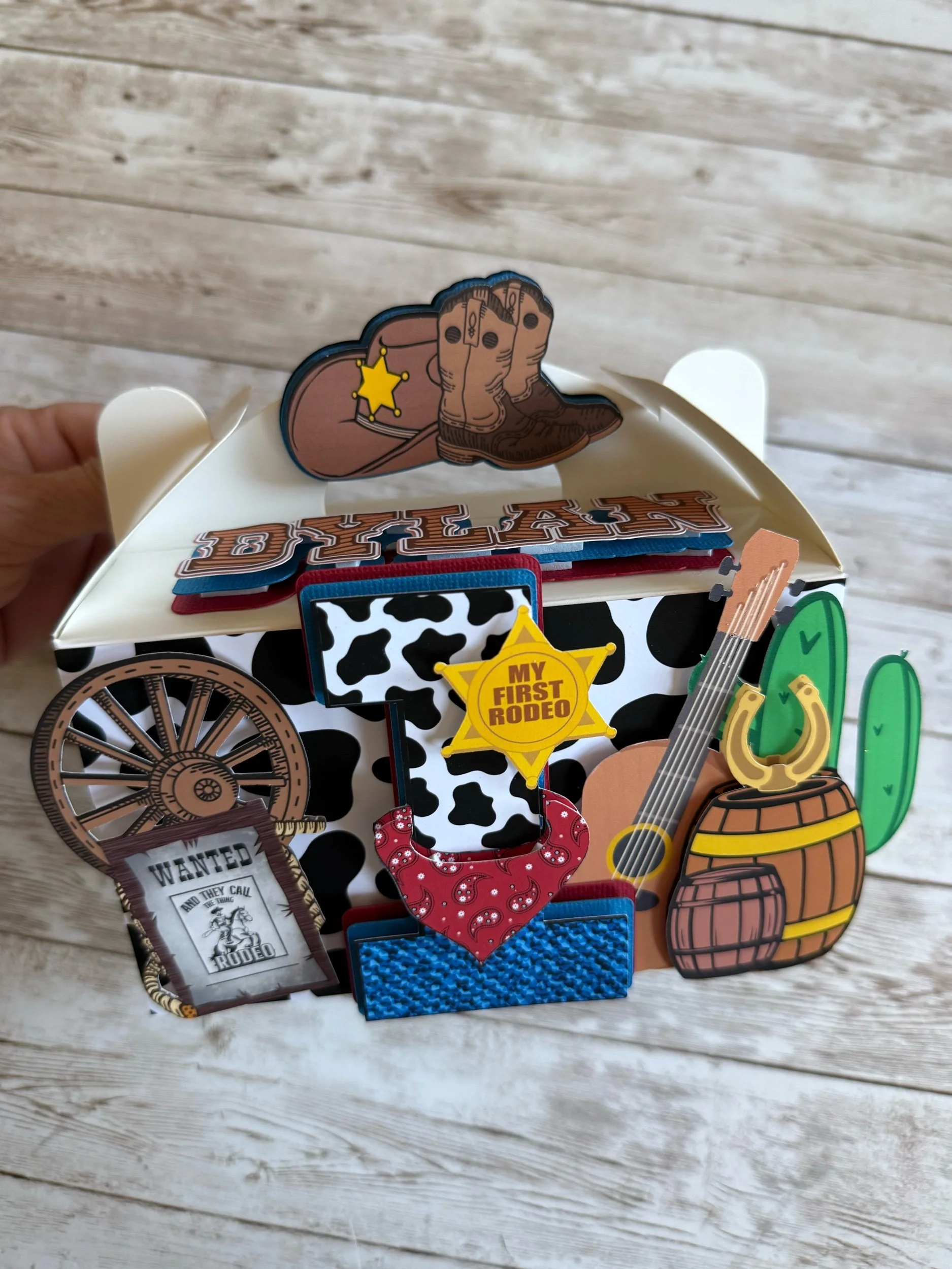 MY FIRST RODEO FAVOR BOXES