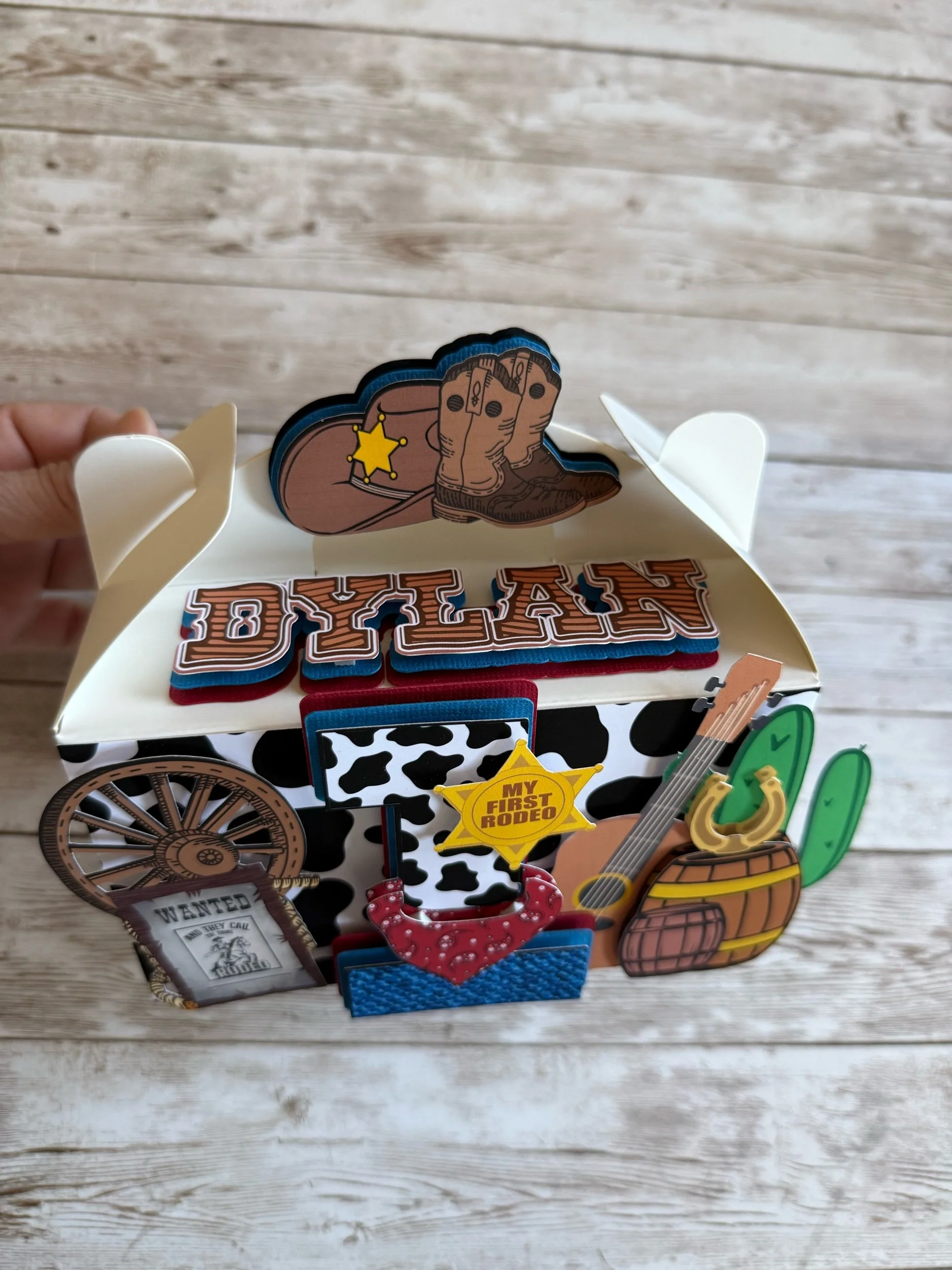 cowboy favor boxes