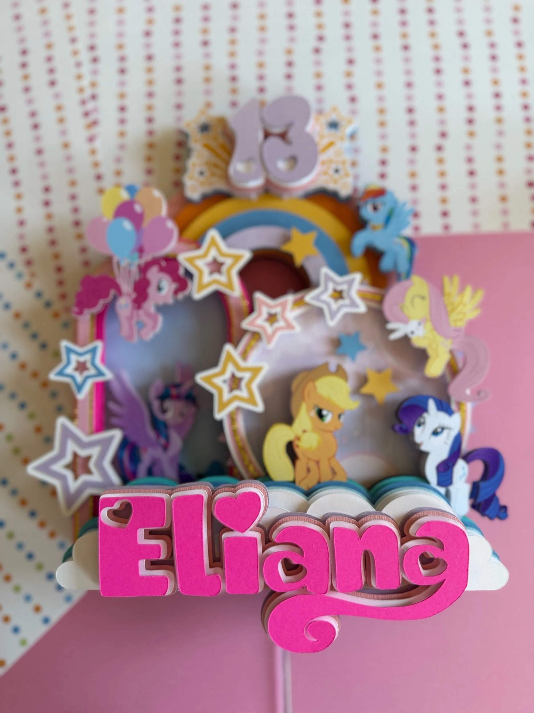 my little pony cake topper