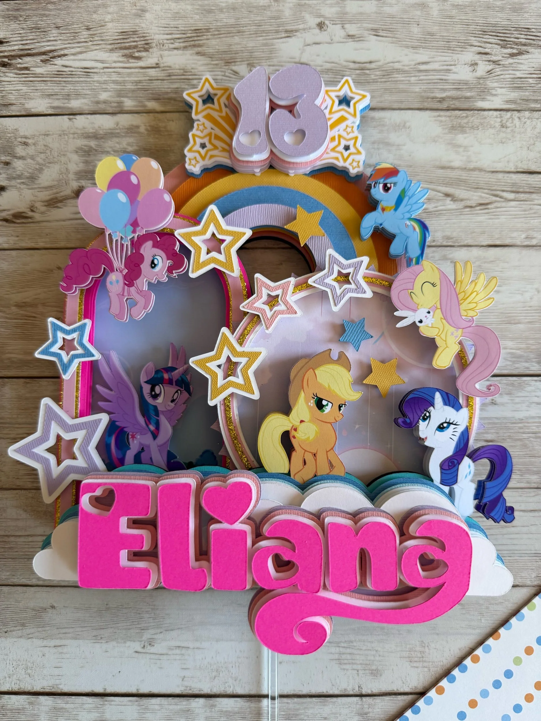 my little pony cake topper