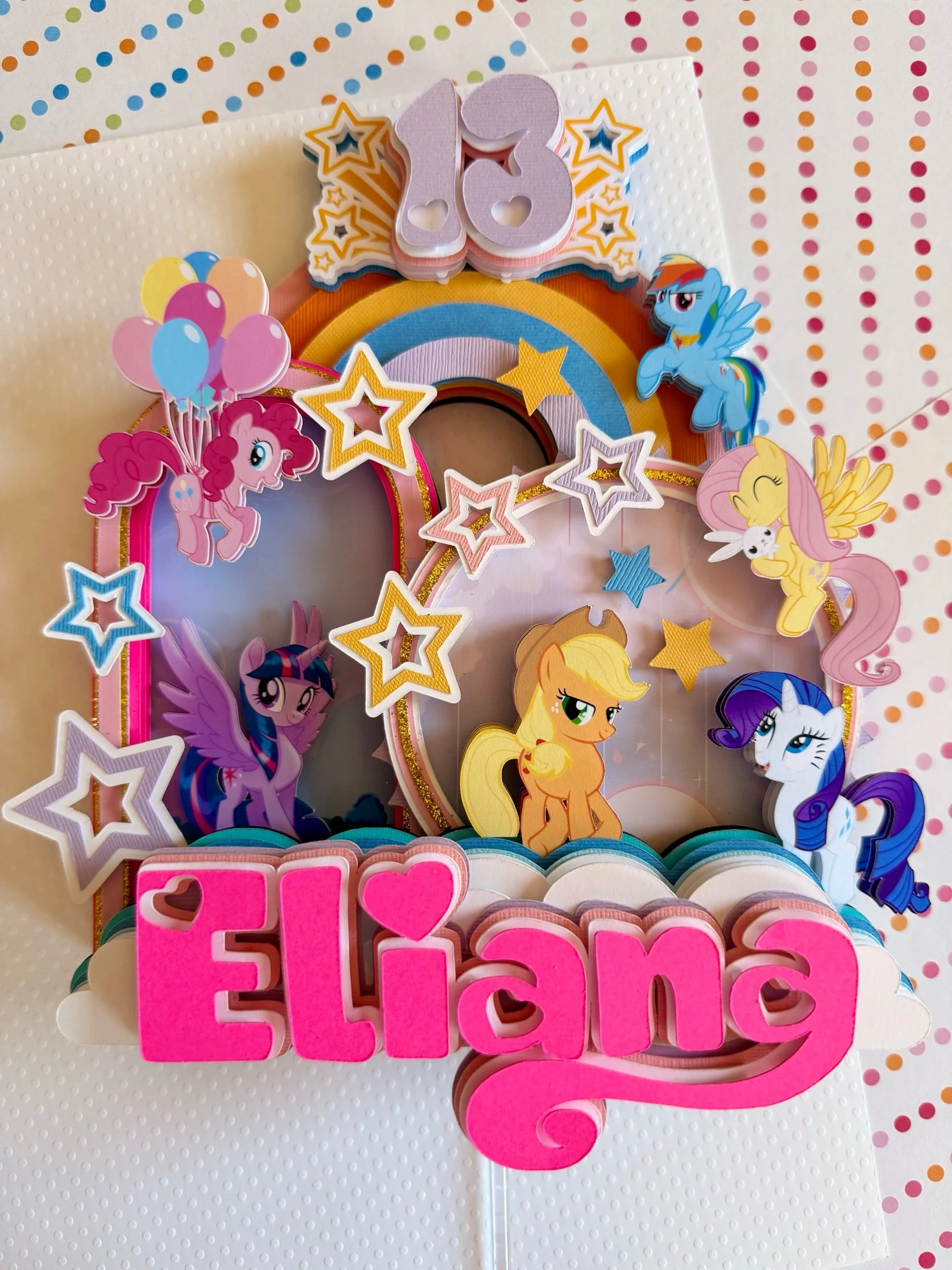 my little pony cake topper