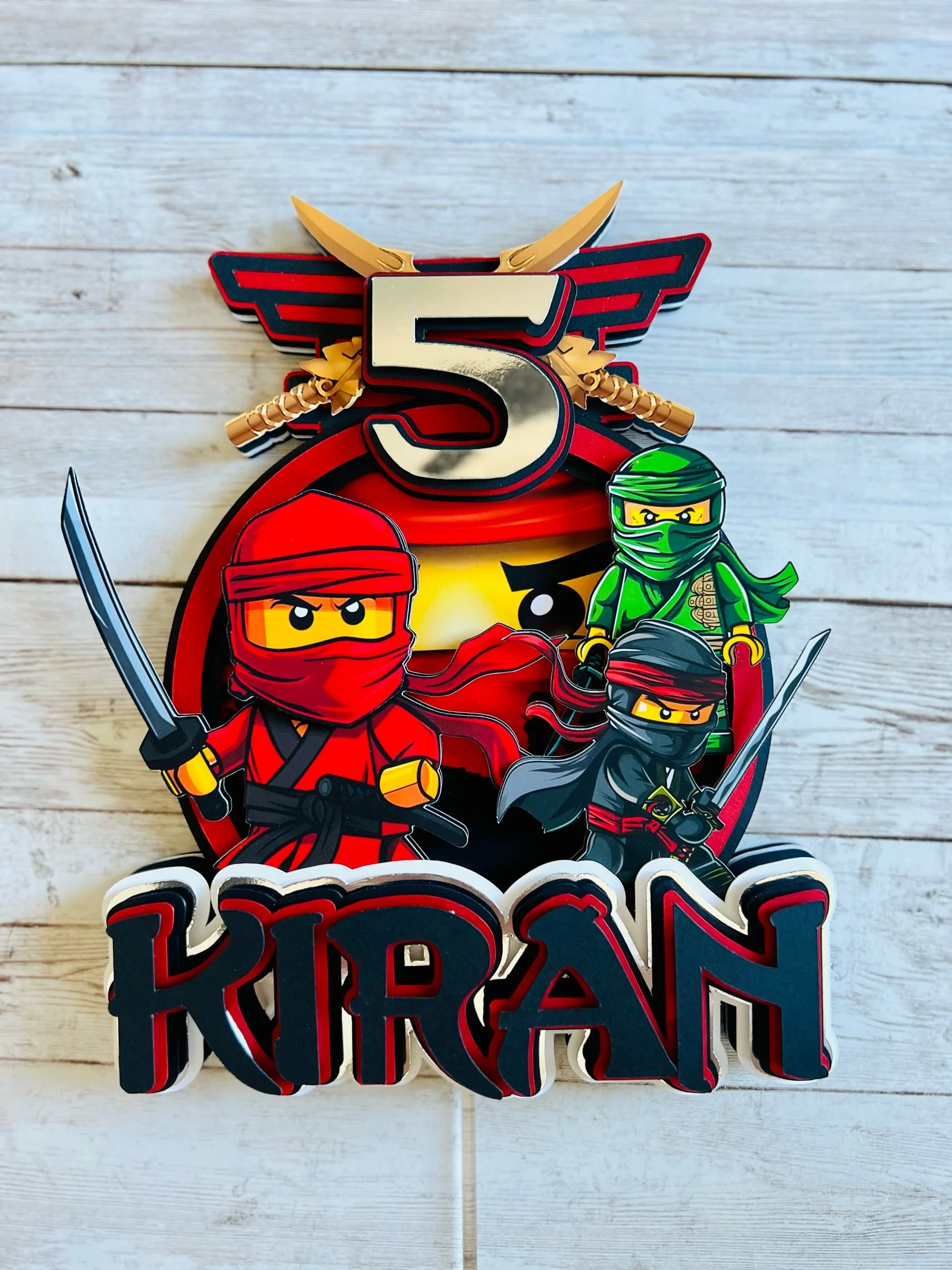 ninjago cake topper