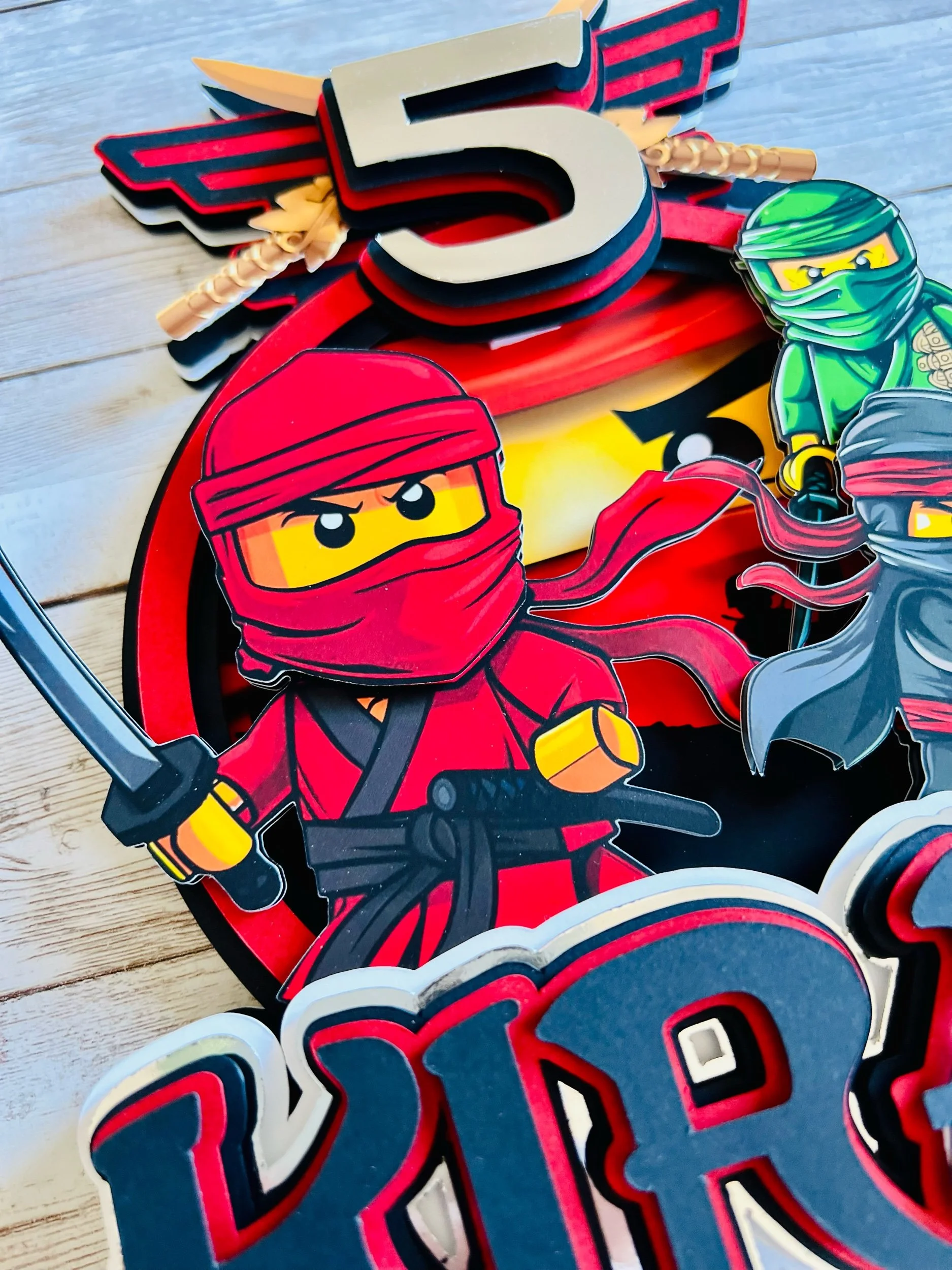 ninjago cake topper