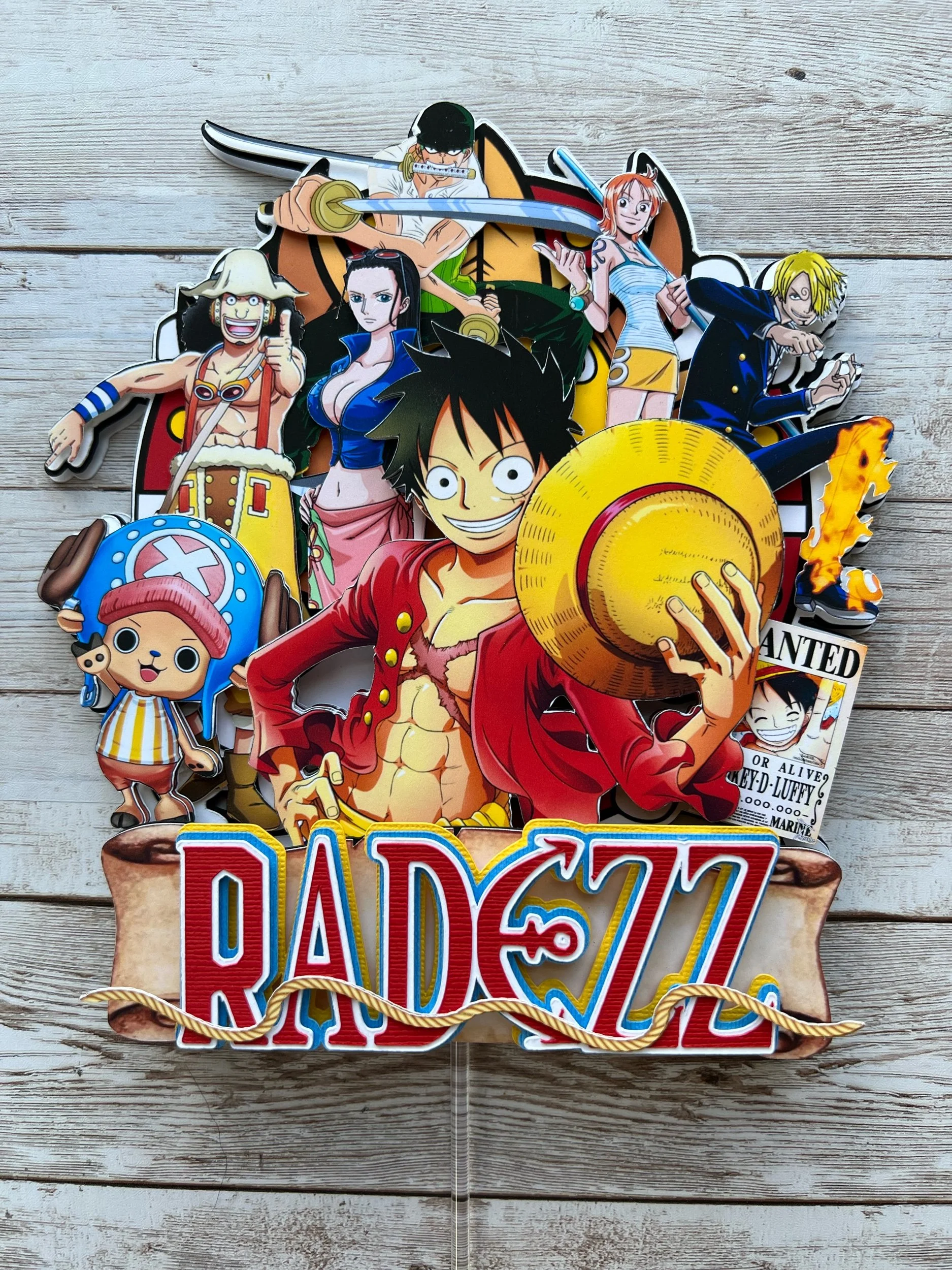 One Piece  Cake Topper