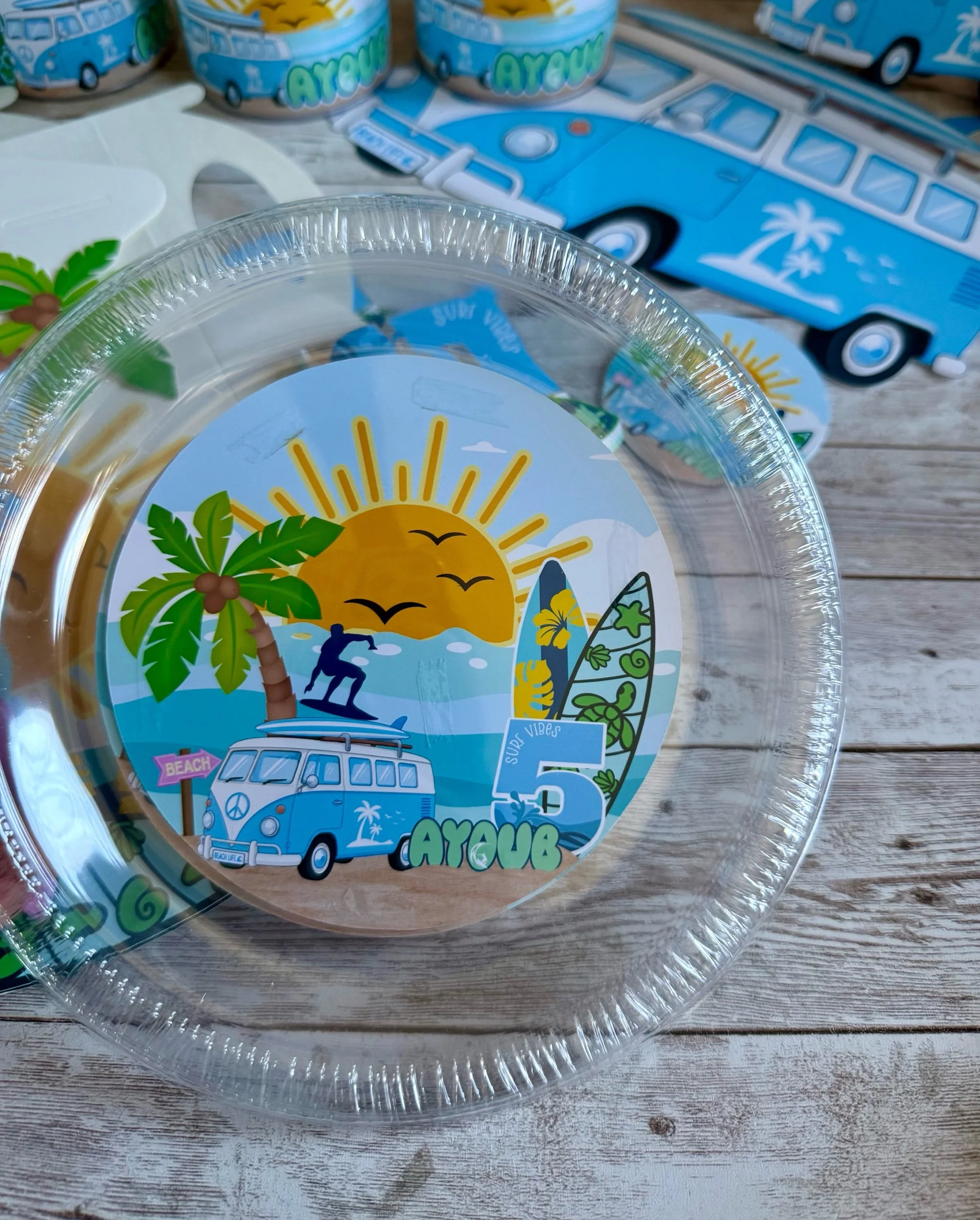 surf beach plates