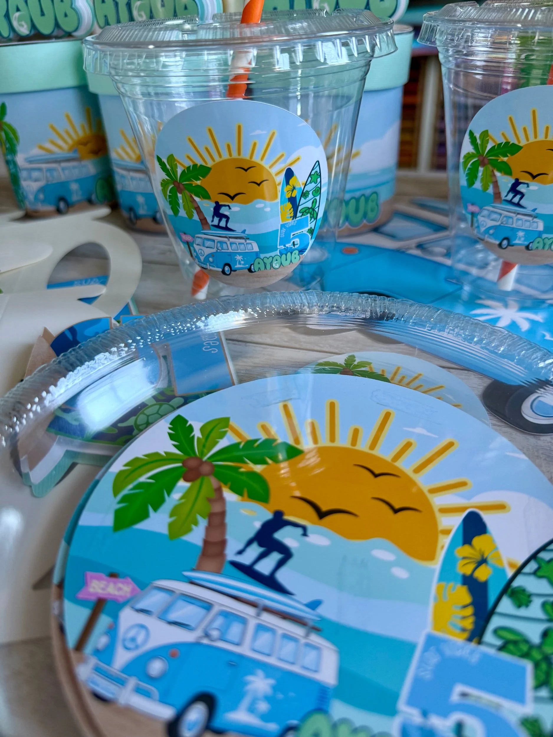 surf beach plates