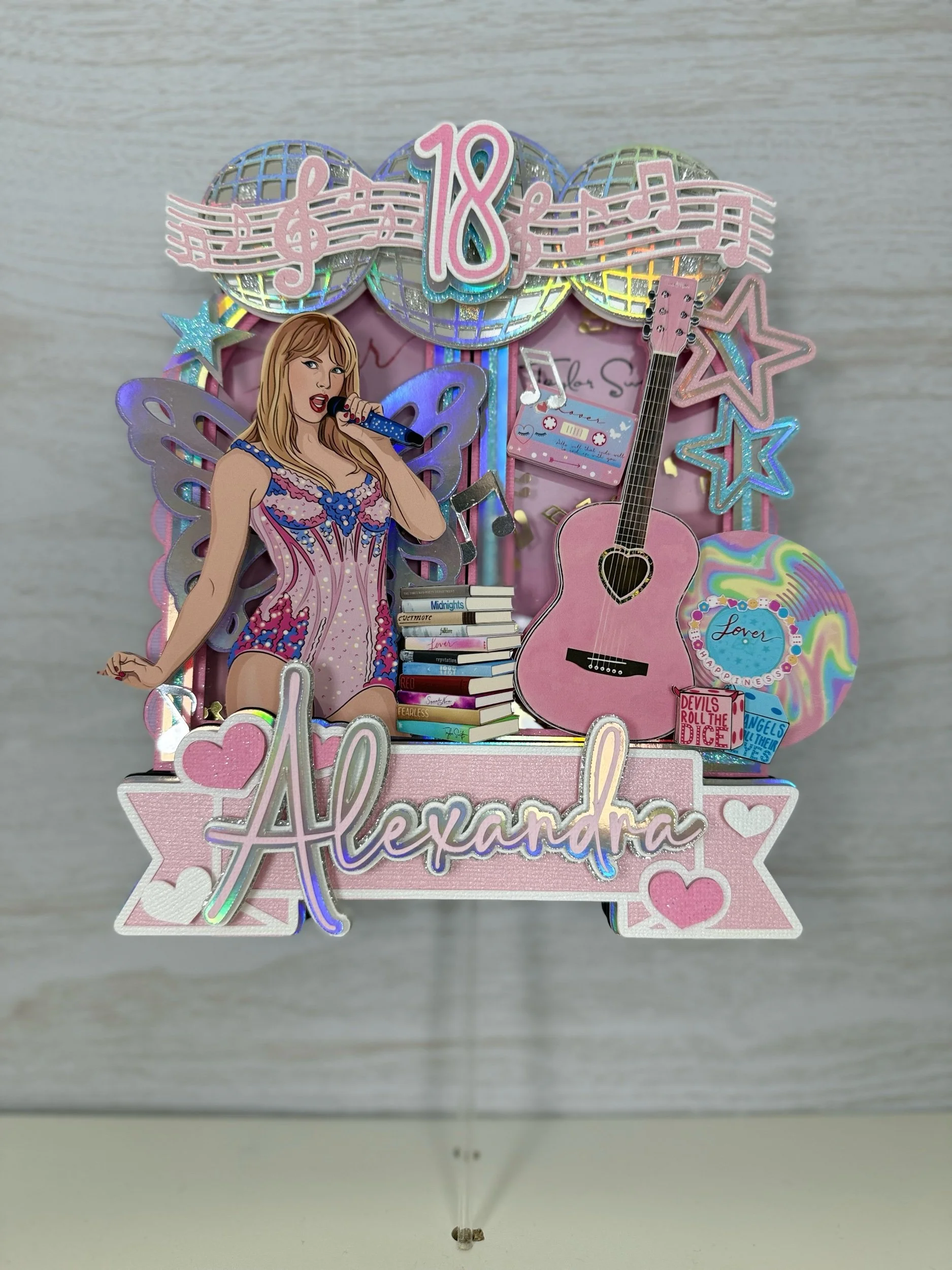 pop star cake topper