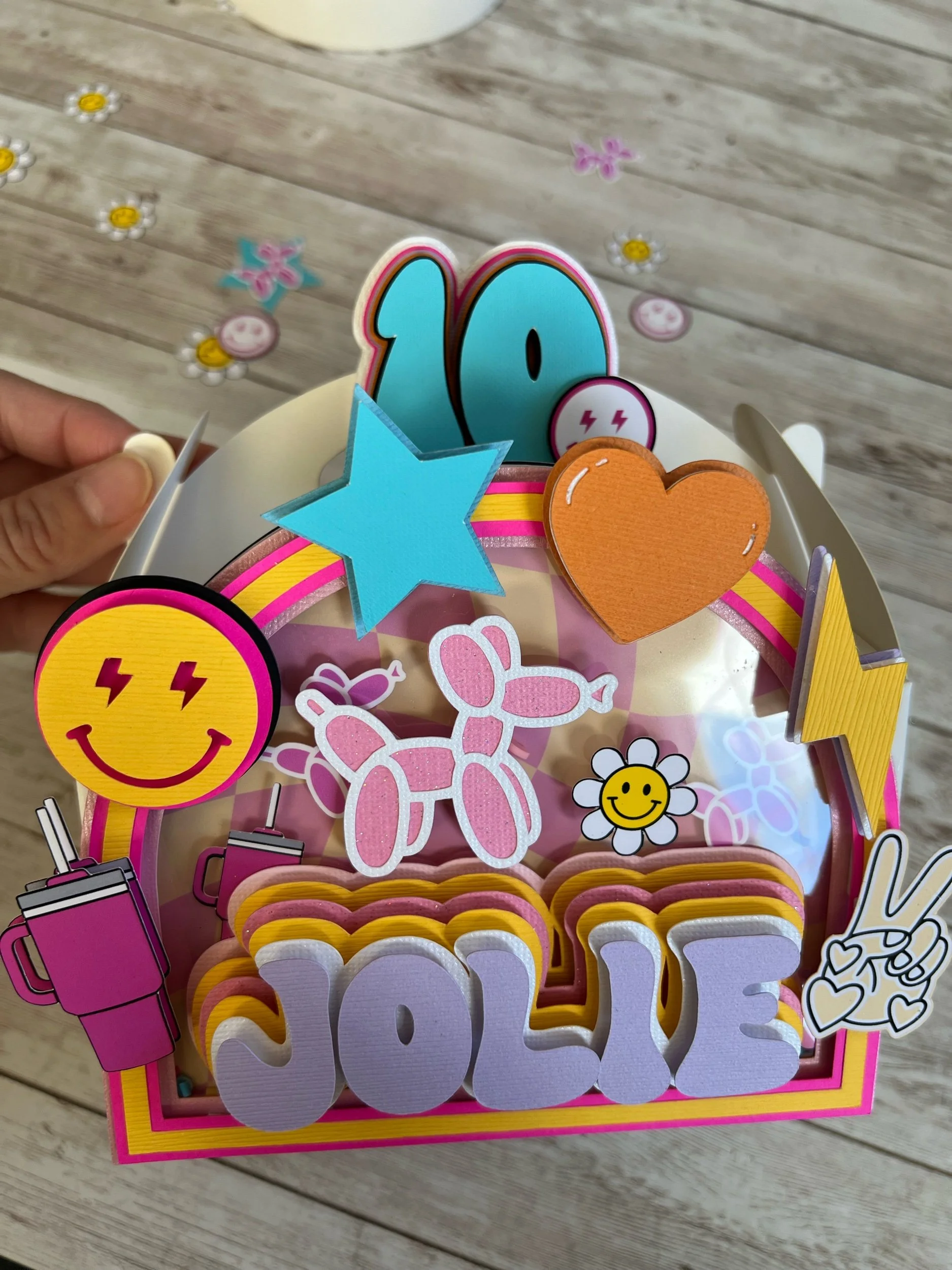 colorful favor boxes