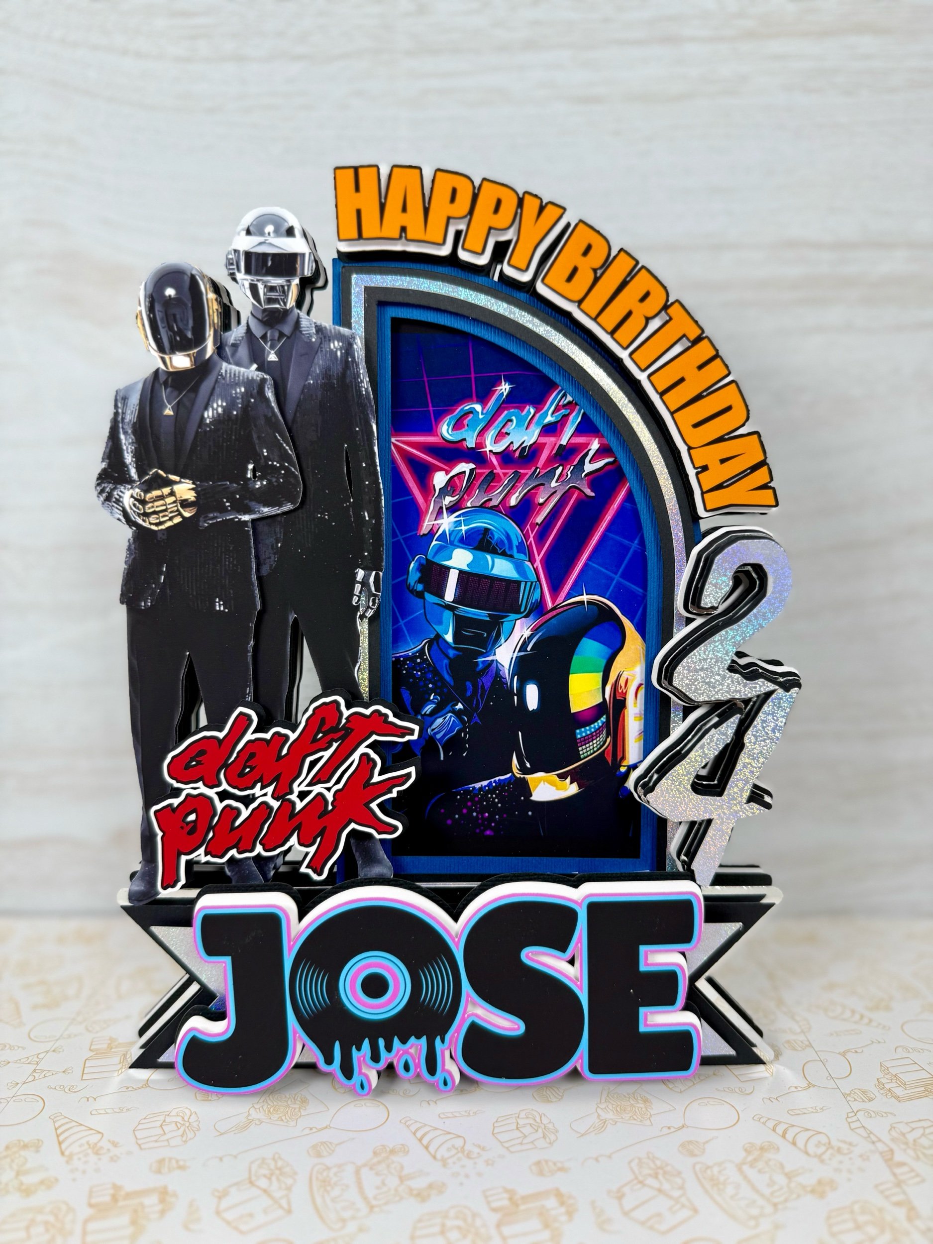 Daft Punk Cake Topper