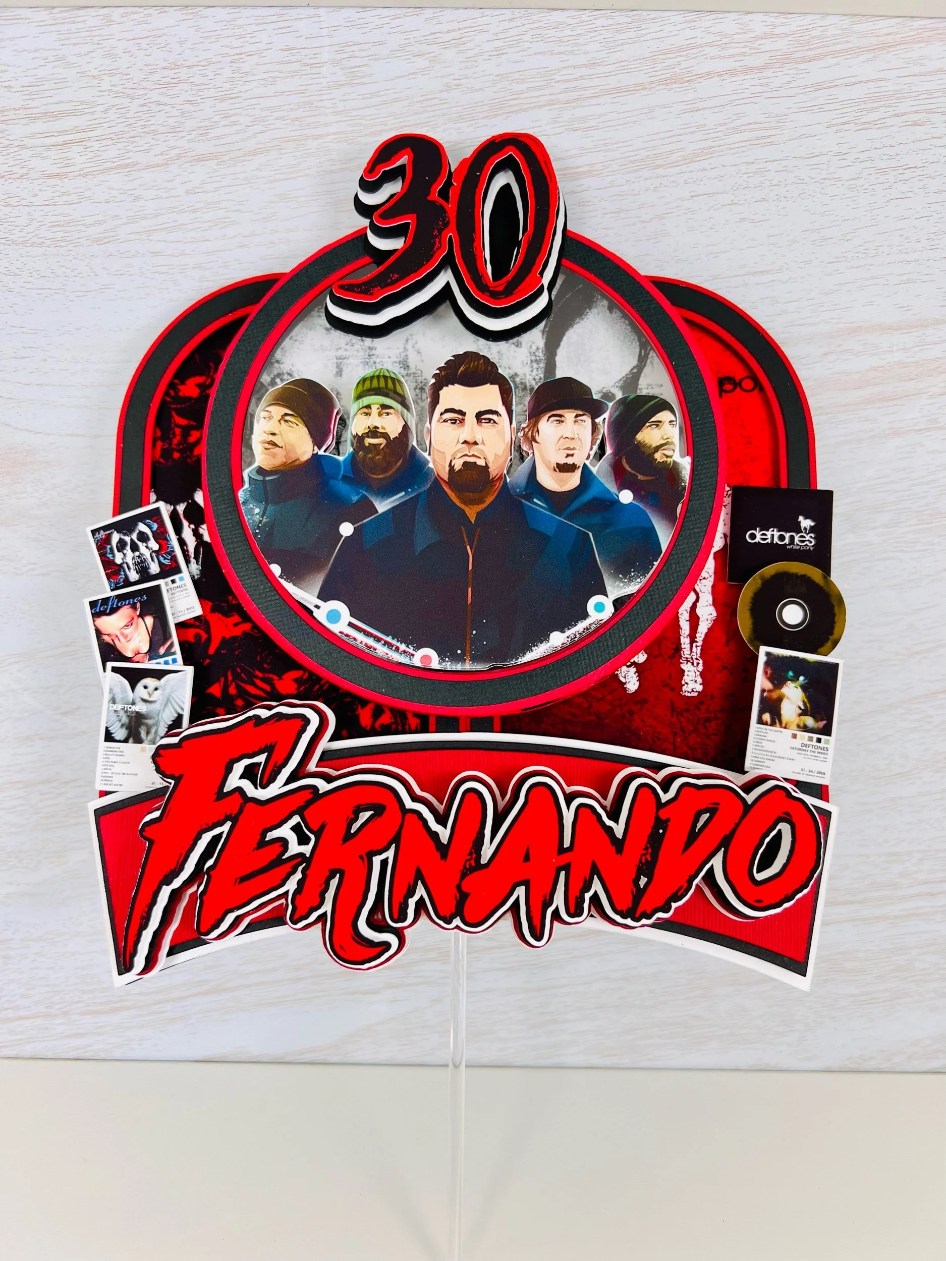 deftones cake topper