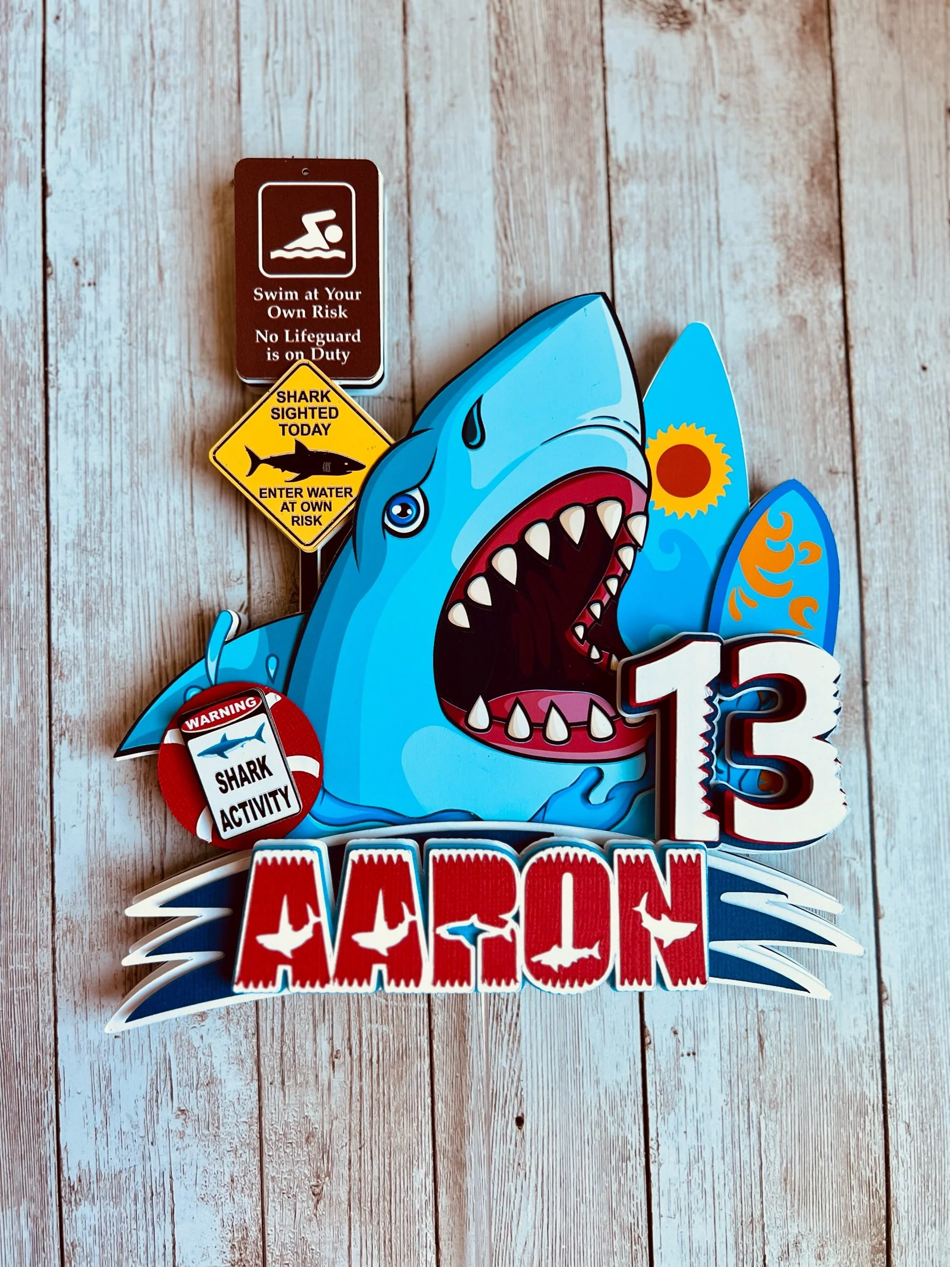 Shark Jaws Cake Topper